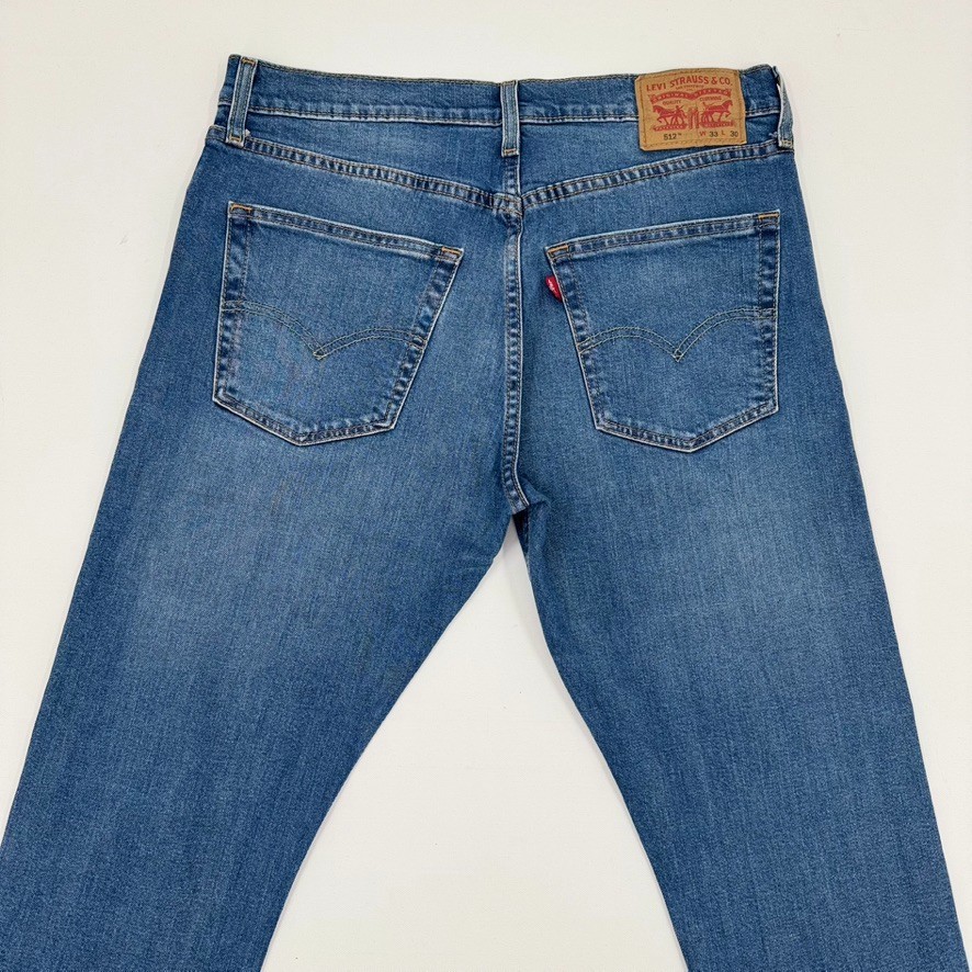 Levi’s 512 Slim Fit Jeans Men’s 33×30 Blue Denim NWT Reclaimed Sustainable