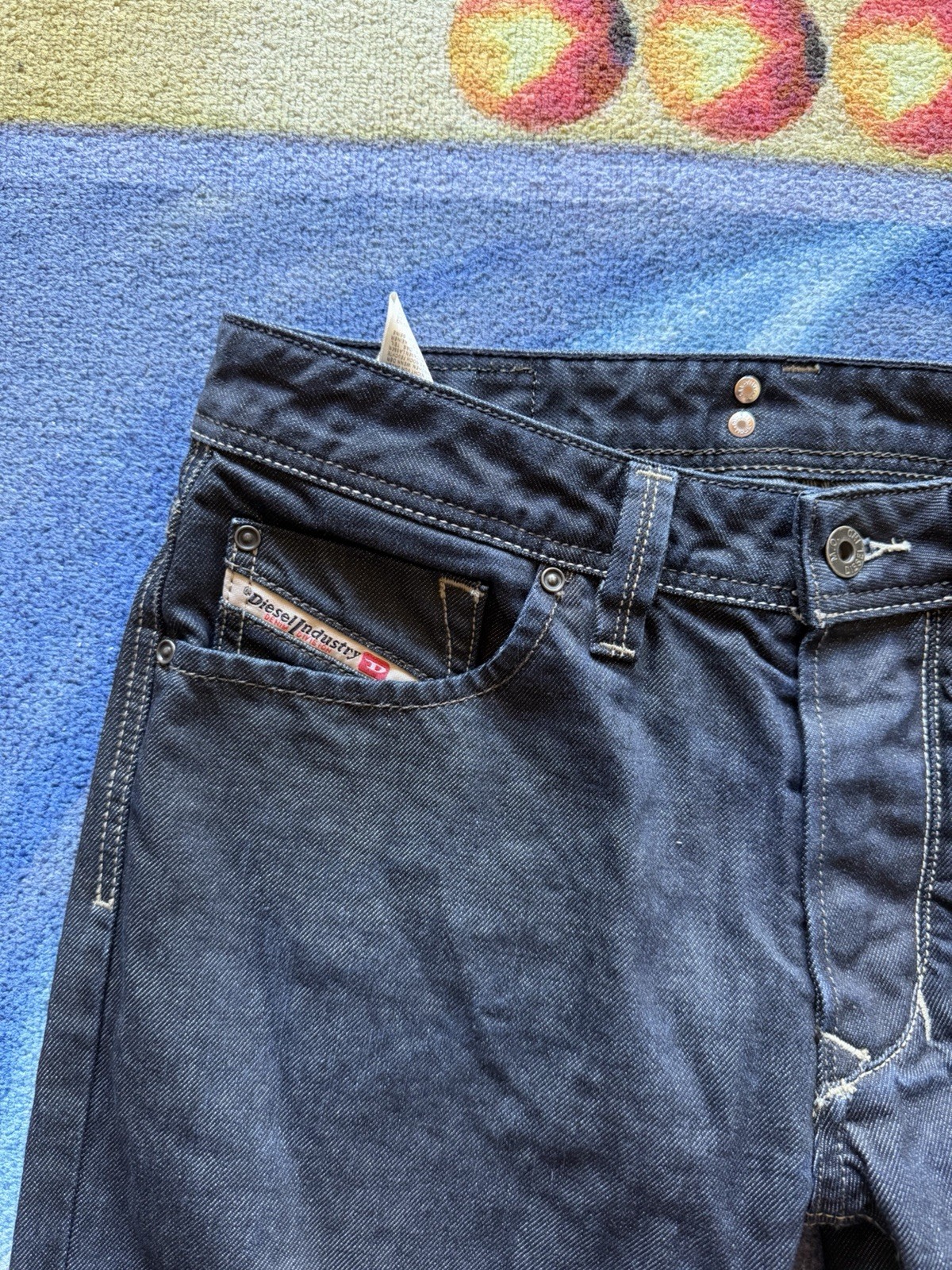 Diesel Larkee Denim Jeans Regular Straight Dark Indigo 0088Z Wash Men’s 30×32