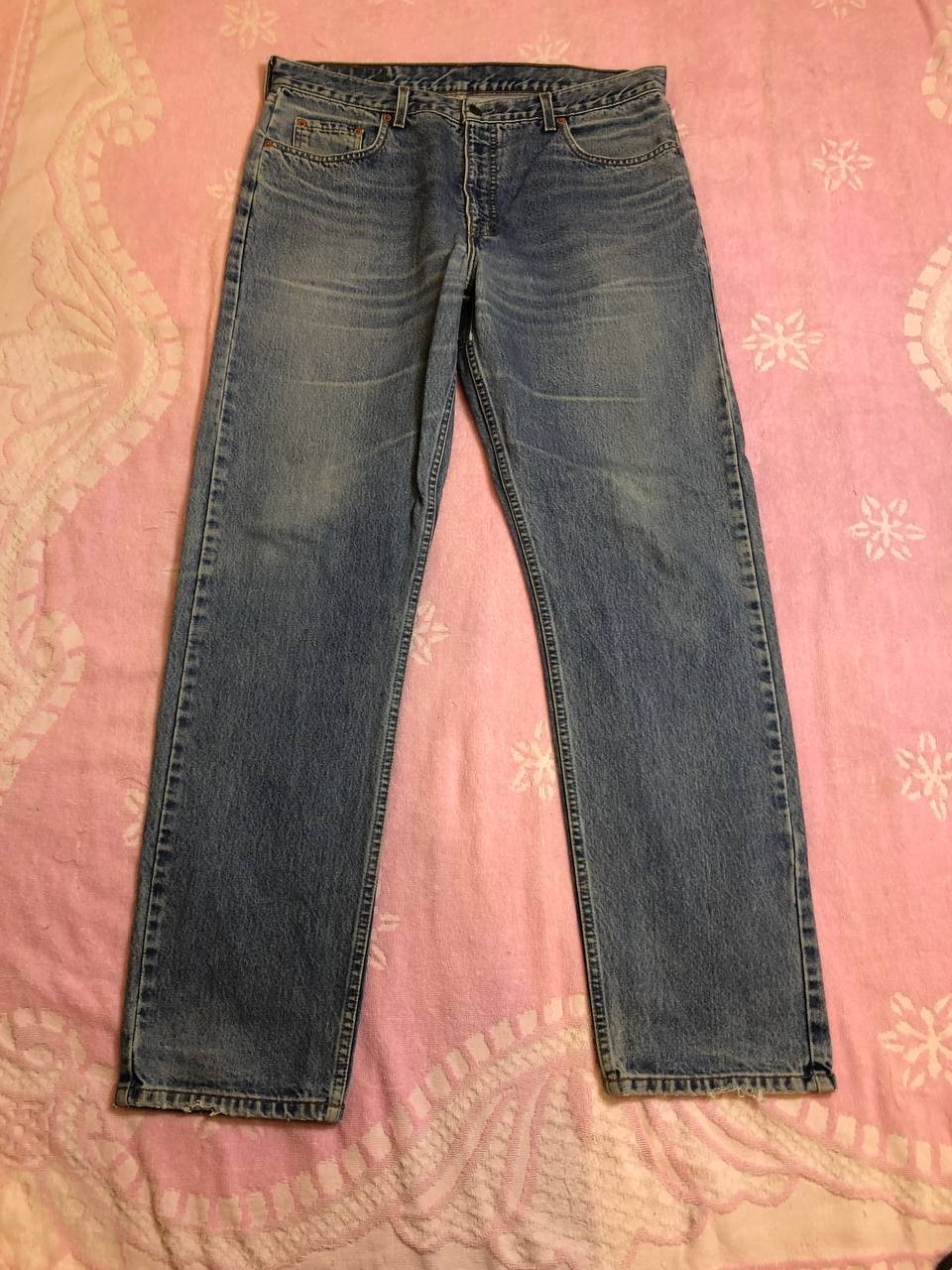 Levis 615 Jeans Mens Blue Denim Straight 40X34