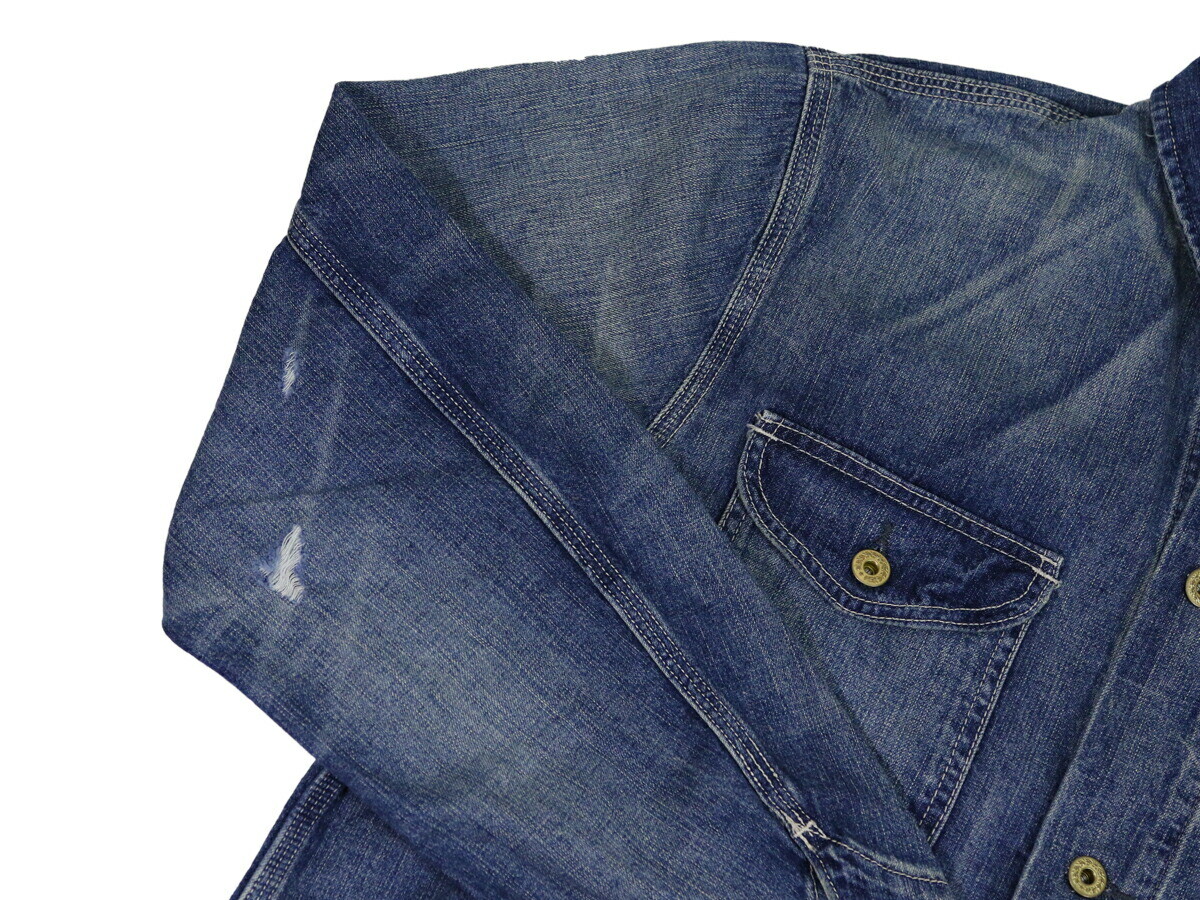 Polo Ralph Lauren POLO COUNTRY Vintage Denim Chore Jacket Barn Coat- Blue Denim