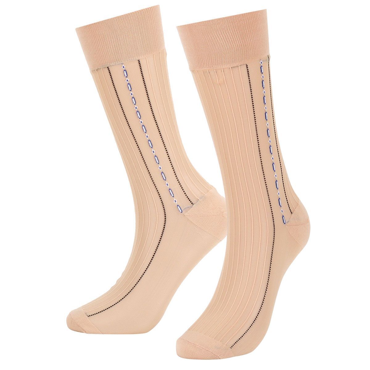5 Pairs Mens Ultra Thin Dress Socks Silk Sheer Business Socks Soft Nylon Work