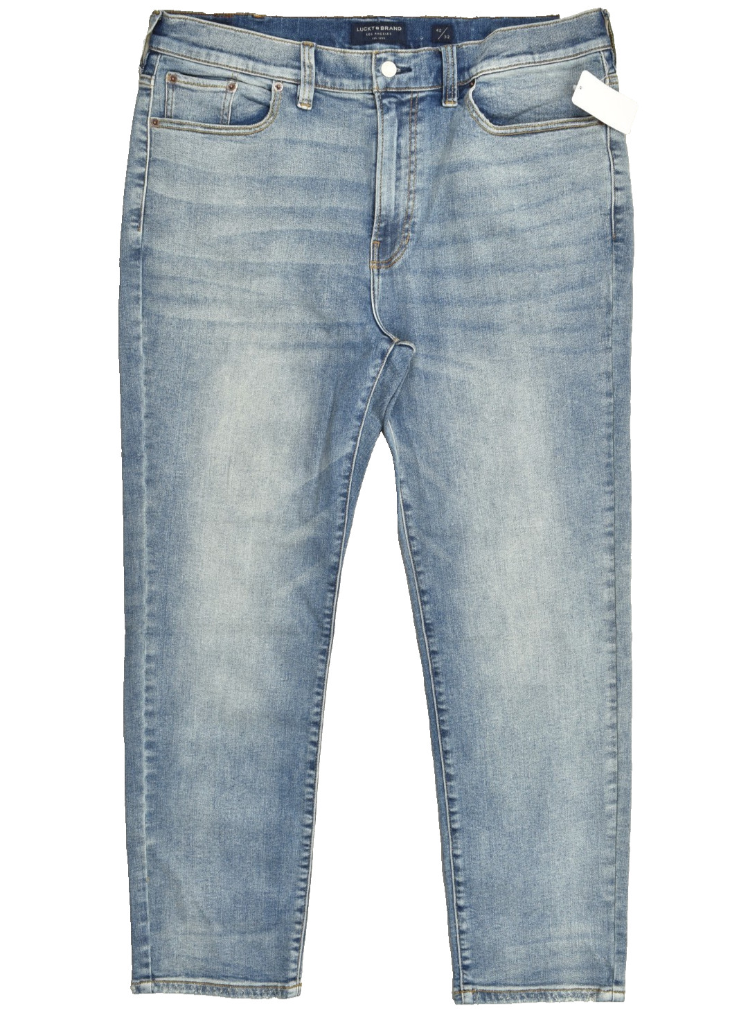 Lucky Brand Men’s Athletic Taper Denim Jeans Light Wash Blue Stretch 40×32 NEW