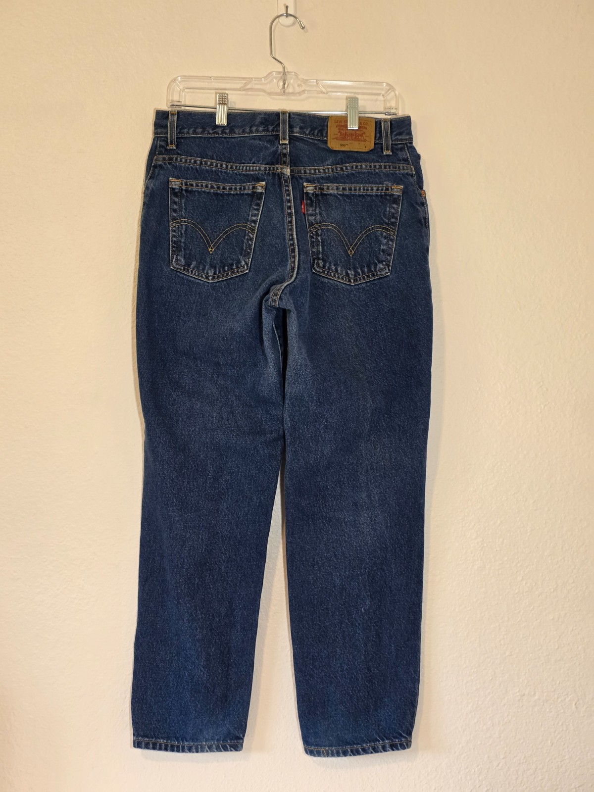 Levi’s 550 Classic Relaxed Fit Tapered Leg Jeans Blue Denim Women’s Size 12 M S