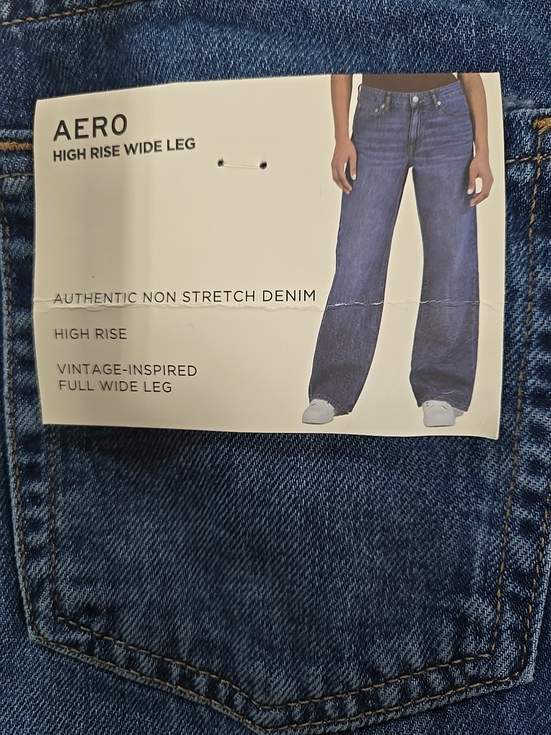 NWT: Women’s Aeropostale High Rise Wide Leg Jeans – 2 Colors – Many Sizes