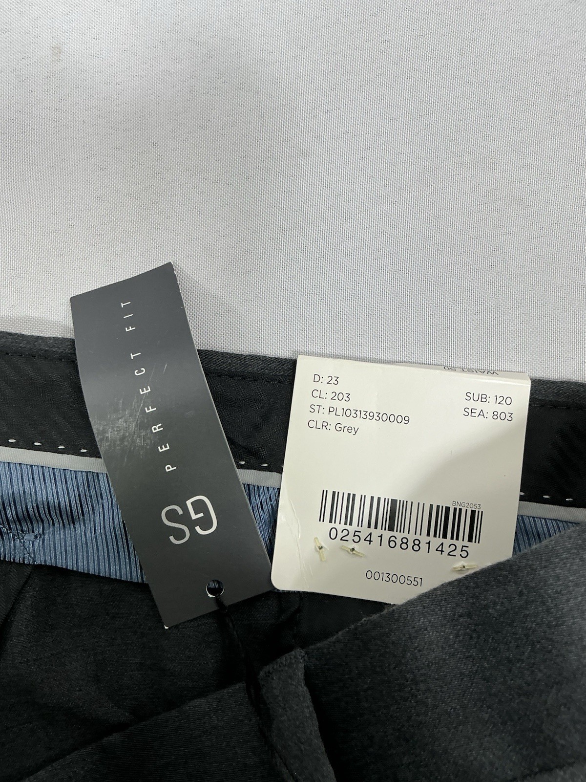 Mens NWT GS Perfect Fit Dress Pants 50×30 Brown Gray Cuff Expandable Waist