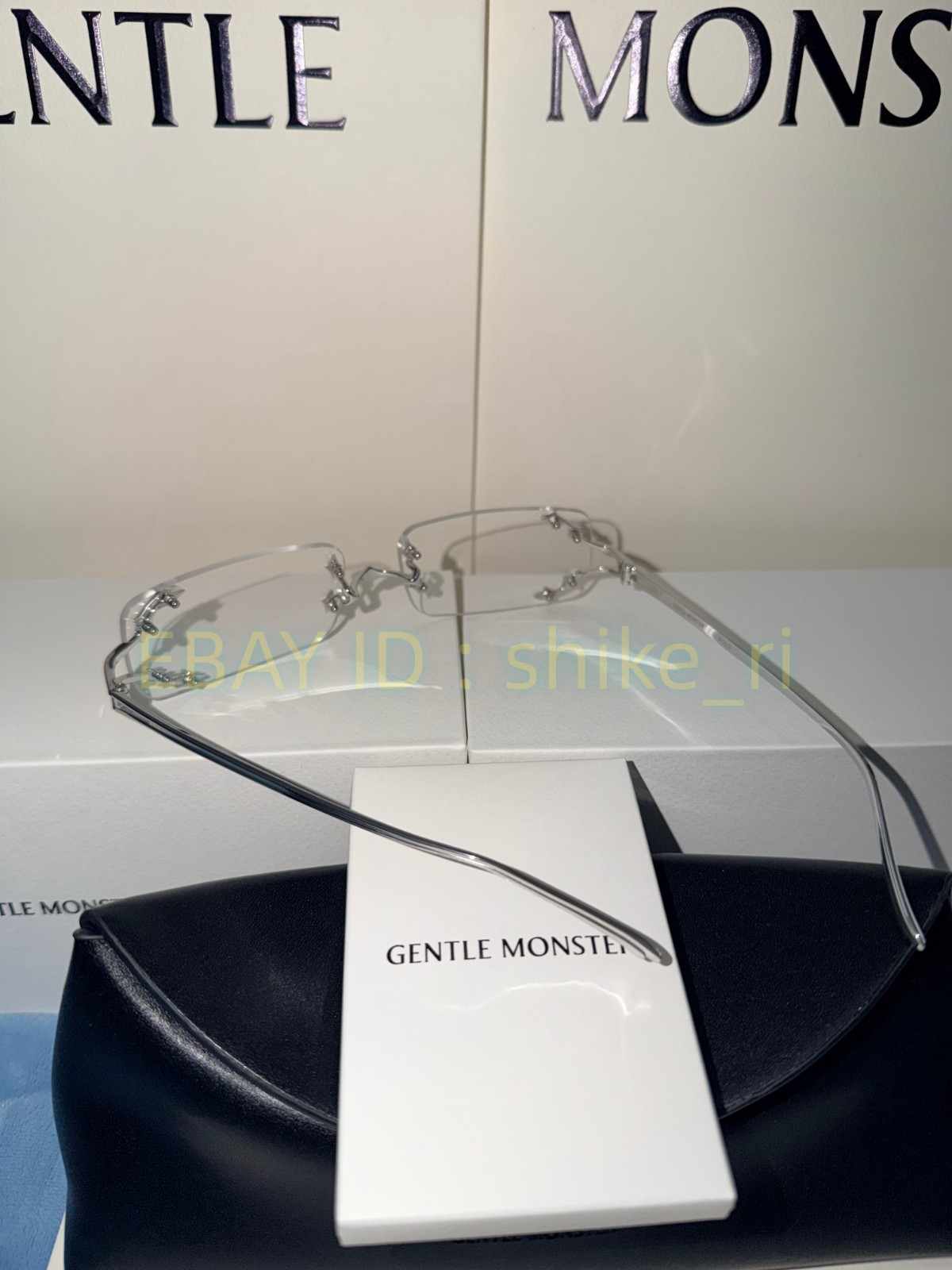 GentleMonster Sunglasses Bold Collection – Mosh 02 Silver Frame Clear Lenses