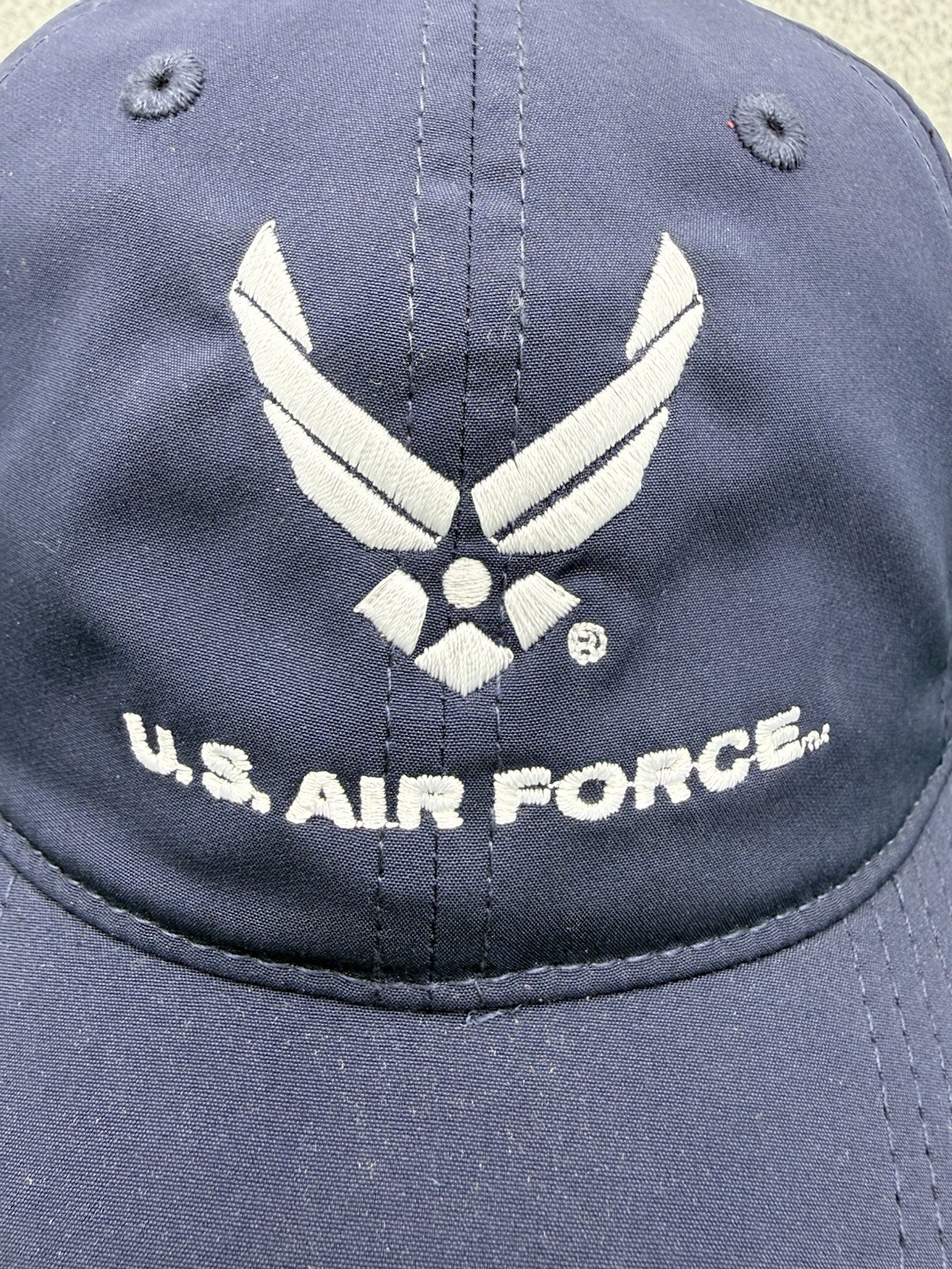 United States Air Force USAF New Wing Logo Blue StrapBack Hat Cap – by The Game