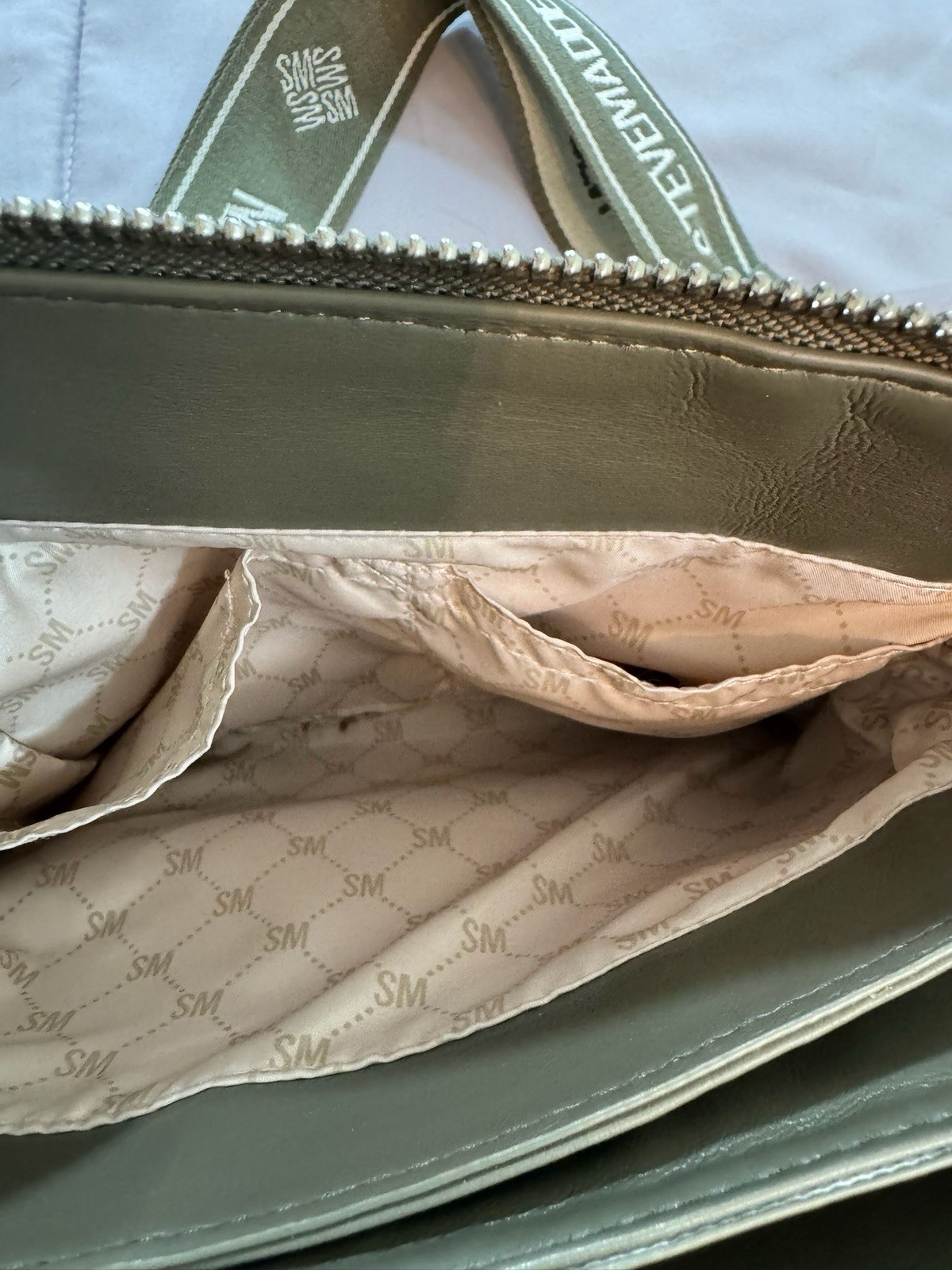 Steve Madden Piero 2 Going Green Crossbody Purse Bag Quilted