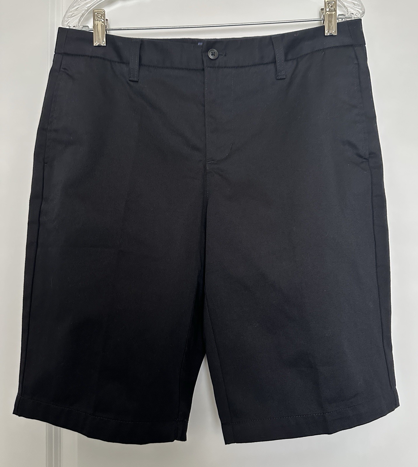 LANDS’ END Bermuda Shorts Women’s Size 10 Black – Inseam 11 1/4″ Waist 34″ NWOT