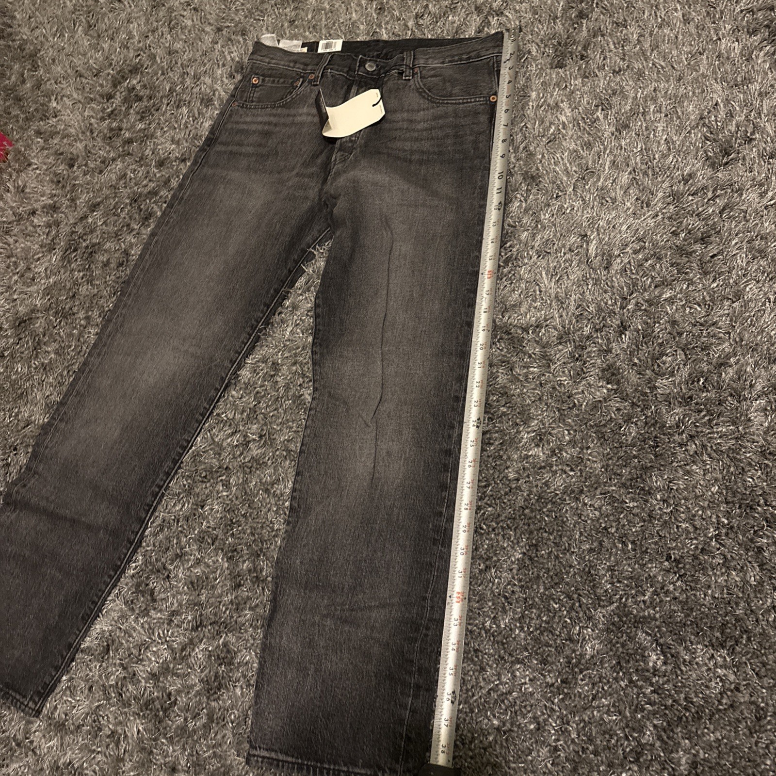 NEW Levi’s 501 ’93 Straight Jeans Gray Men’s 32×30 Button Fly Denim 798300142