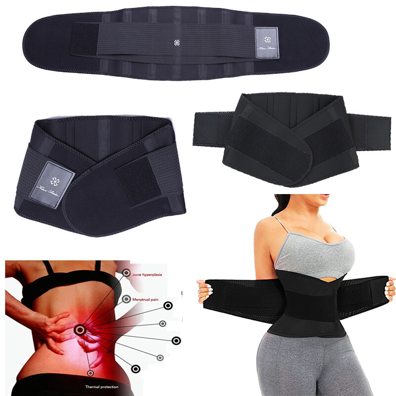 Sweat Waist Trimmer Belt Wrap Exercise Slimming Fat Burn Weight Loss Body Shaper