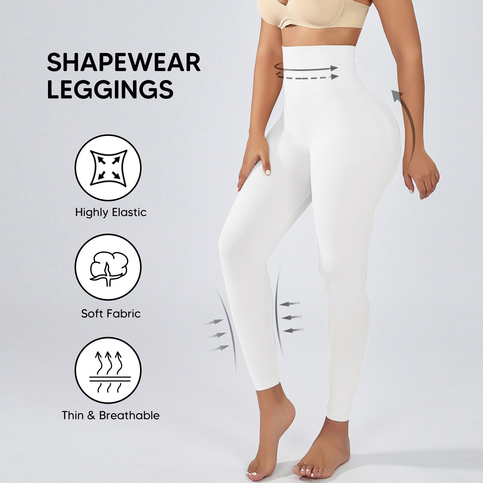 Anti-cellulite Slimming Premium High Waist Tummy Control Shapewear Leggings Pant