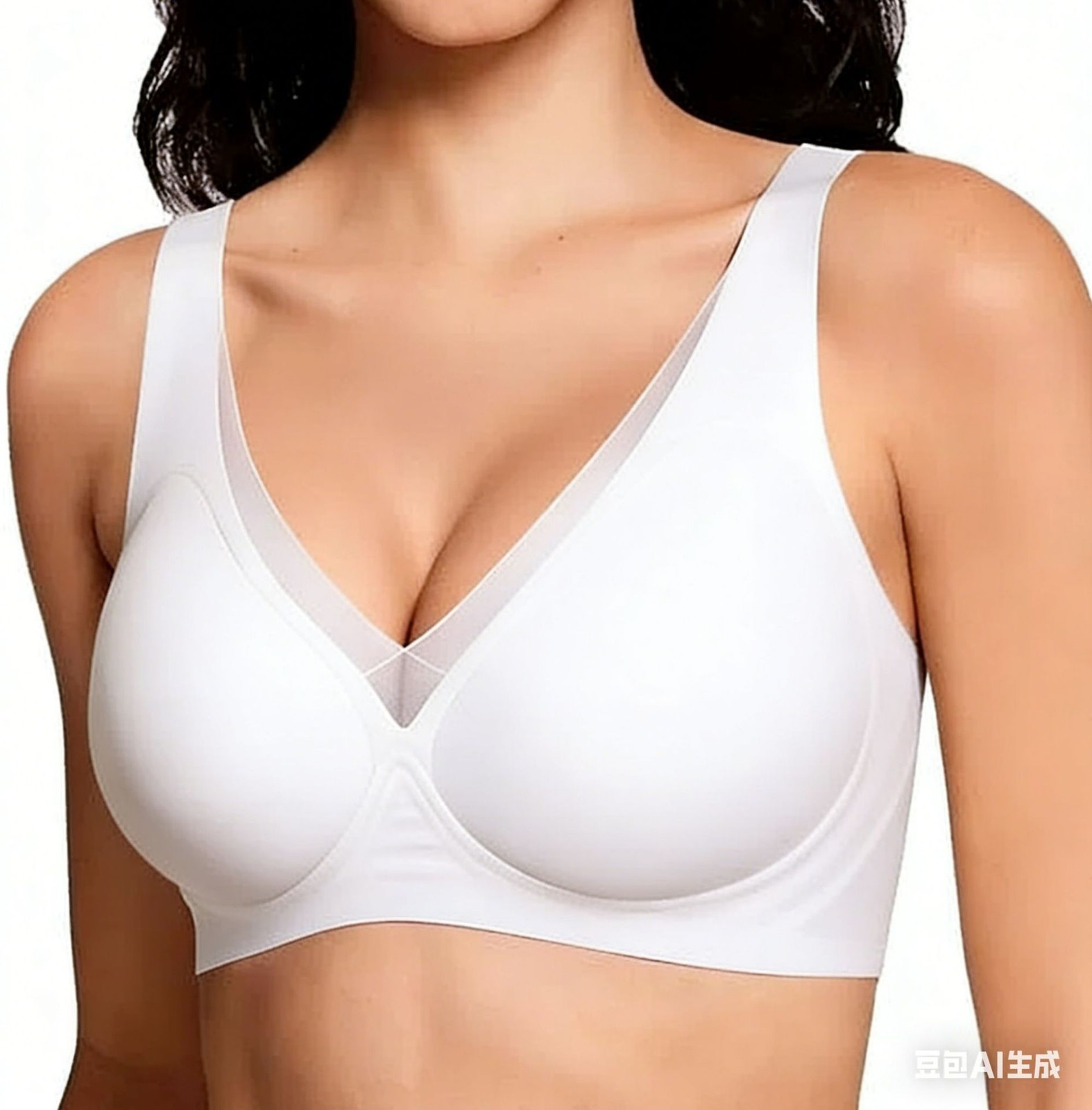 Seamless Wireless Bra 3D Jelly Strip Soft Support Minimizer Lift Anti-Sagging