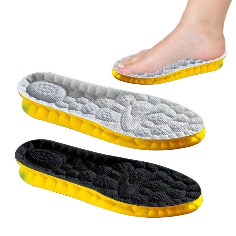 Insoles Orthopedic Supersoft For Sports Shoes 4D Inserts Feet Shock Absorption