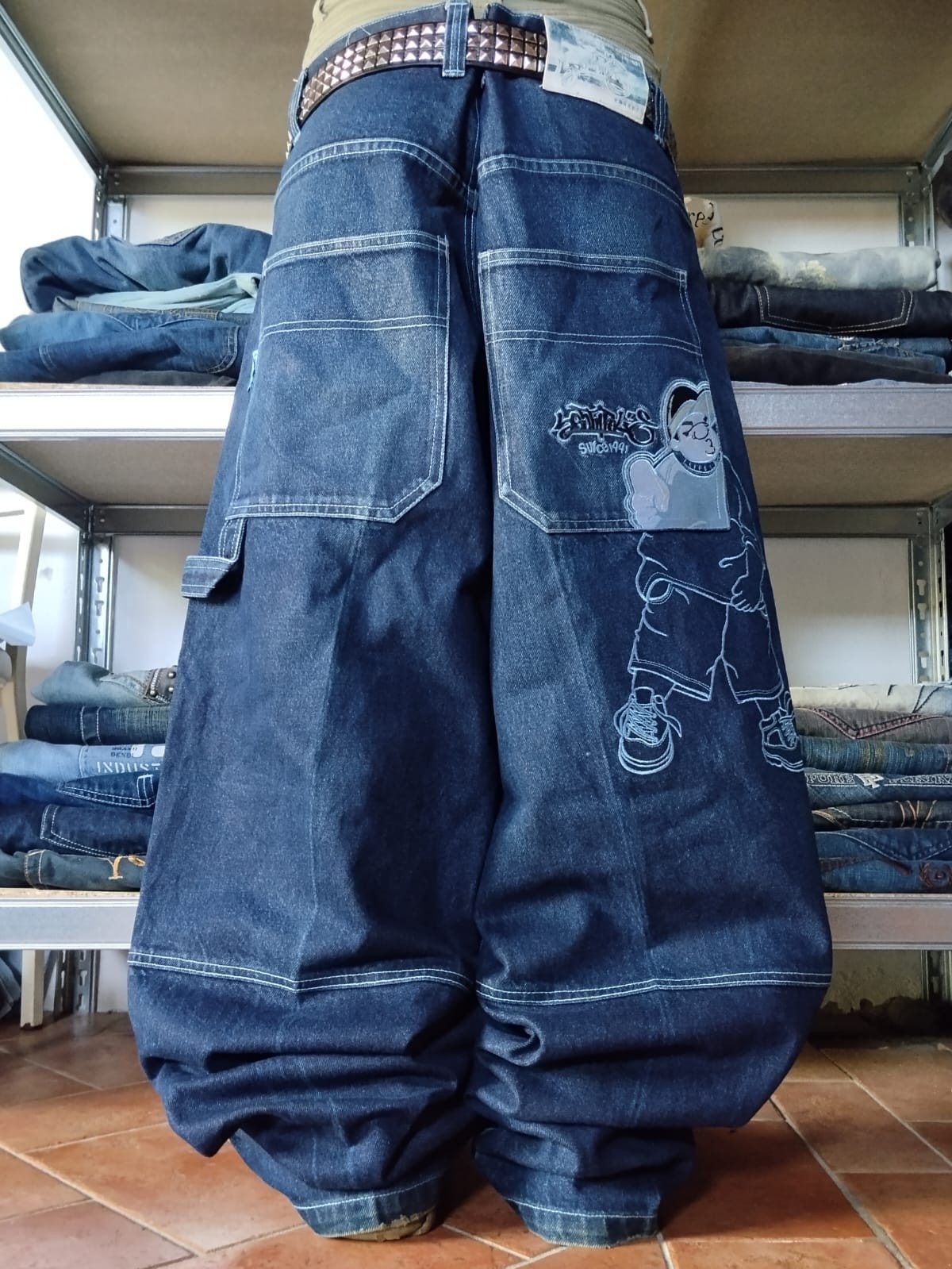 Southpole Bboy W36 Baggy Vintage Jeans Embroidered Rap Rap Skate Grunge Jeans