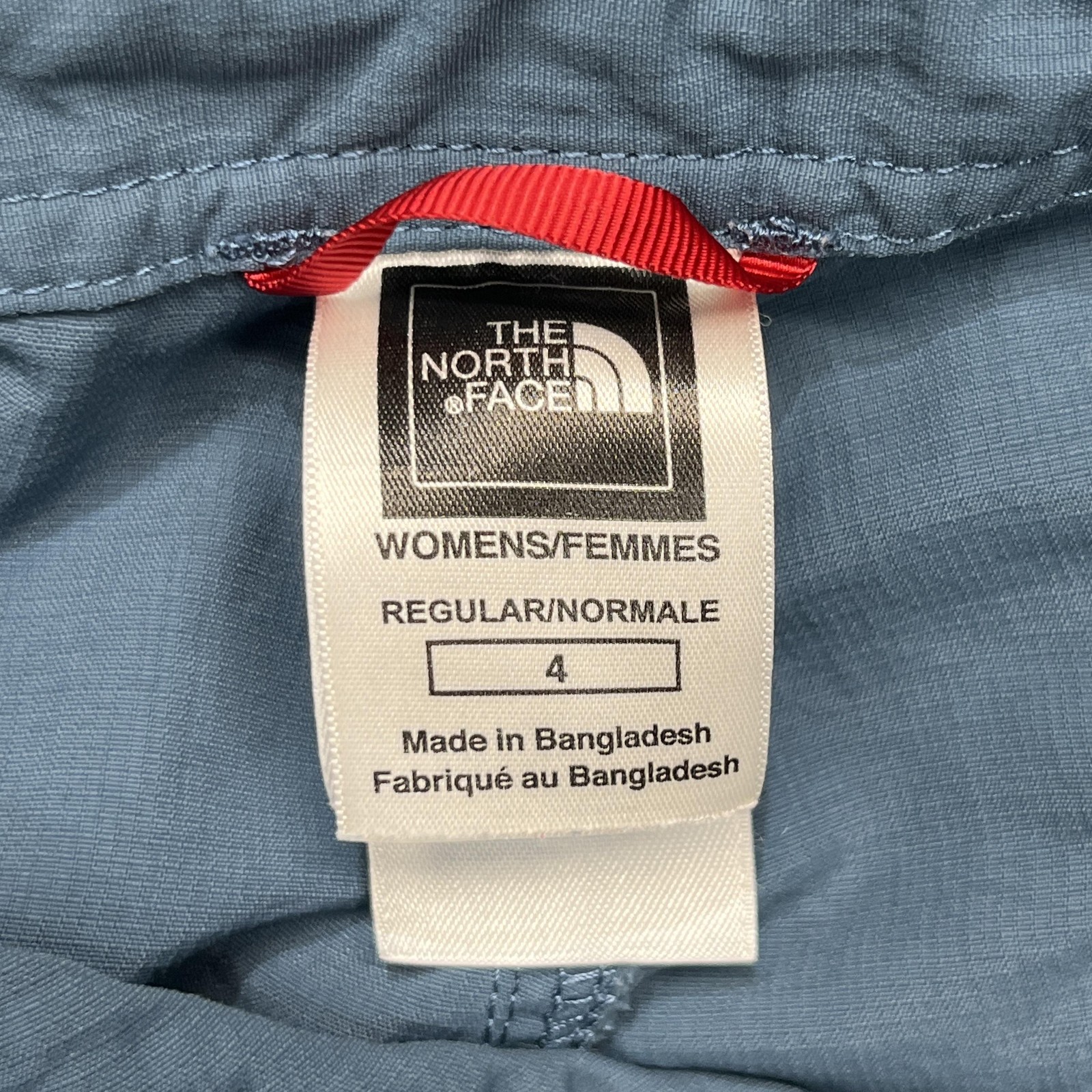 The North Face Hiking Pants Womens 4 Blue Roll-Up Convertible Quick Dry Outdoor