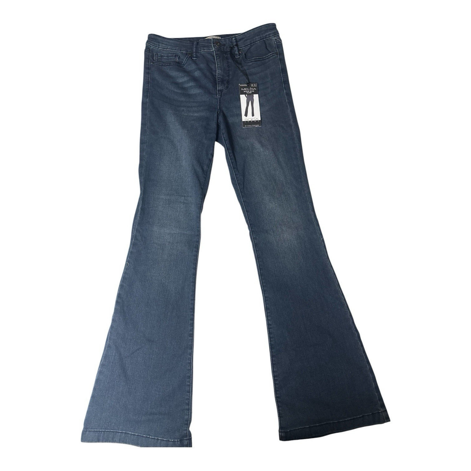 Sofia Jeans by Sofia Vergara Women’s High Rise Flare Dark Wash Jeans 8