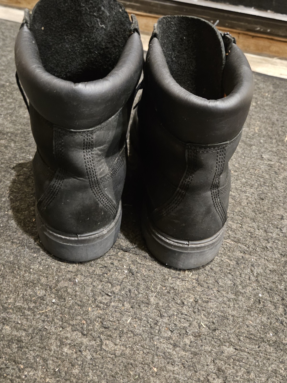 Size 11 Timberland Premium Waterproof Mens Boot Black Nubuck Leather 10073