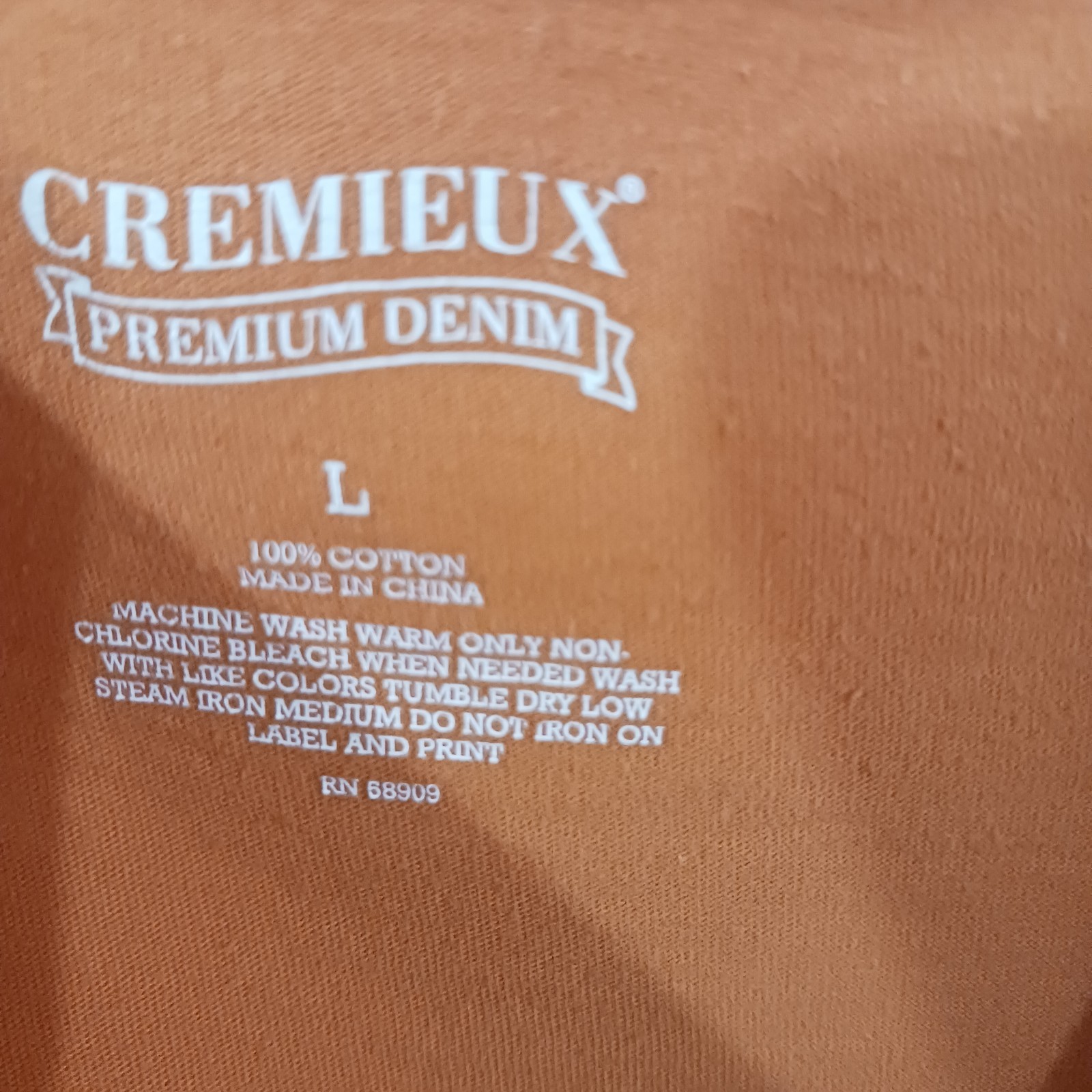 Cremieux T Shirt Size L Orange Caged Tiger Tattoo Parlor Ink Enthusiasts
