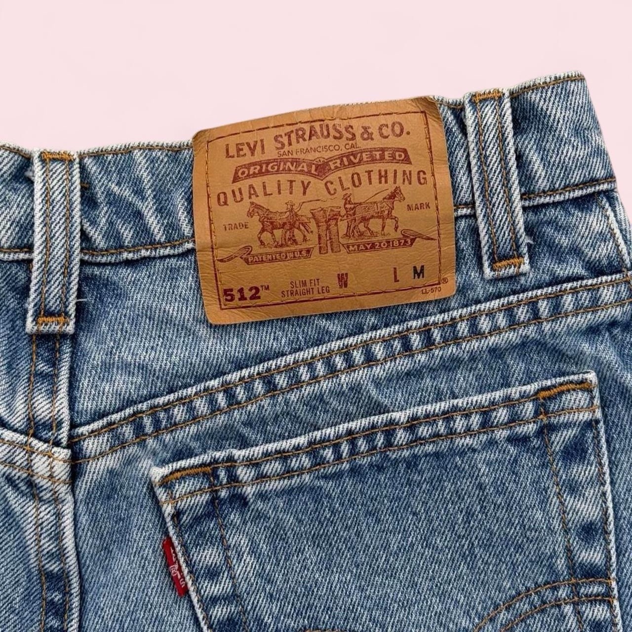 Levi’s Vintage 512 High Waisted Medium Wash Shorts Size 7R/24