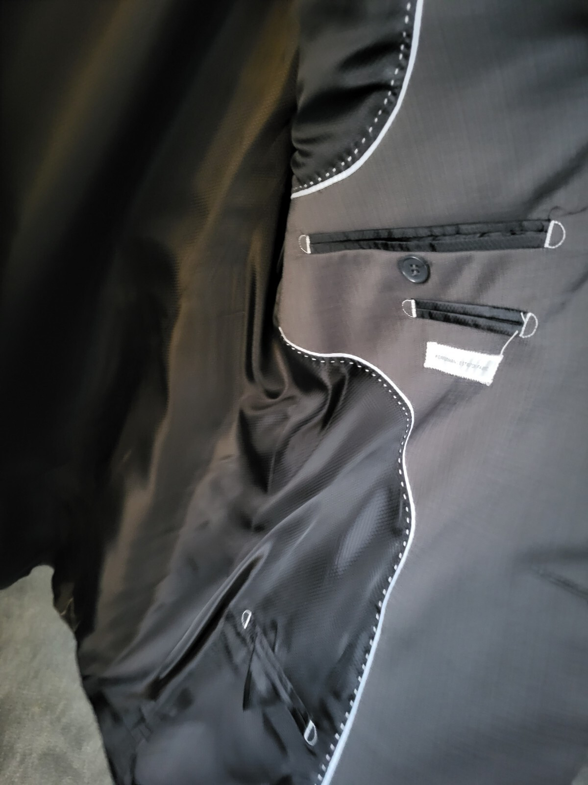 Men’s Lineage High Performance Gray Sport Coat Blazer Jacket Size 46 L