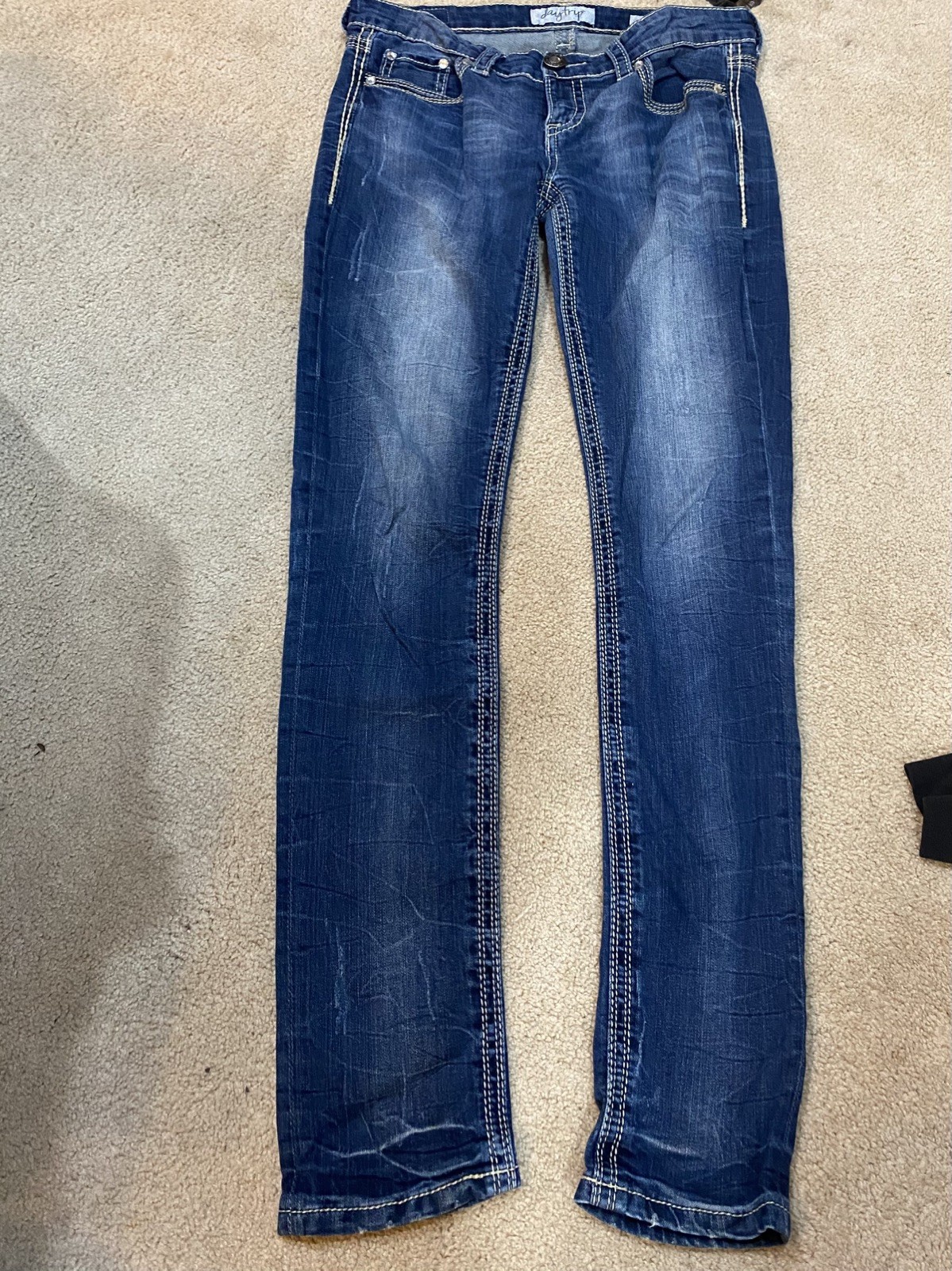Daytrip Jeans, Women’s Size 29 long Blue Denim LYNX Ankle Skinny distressed