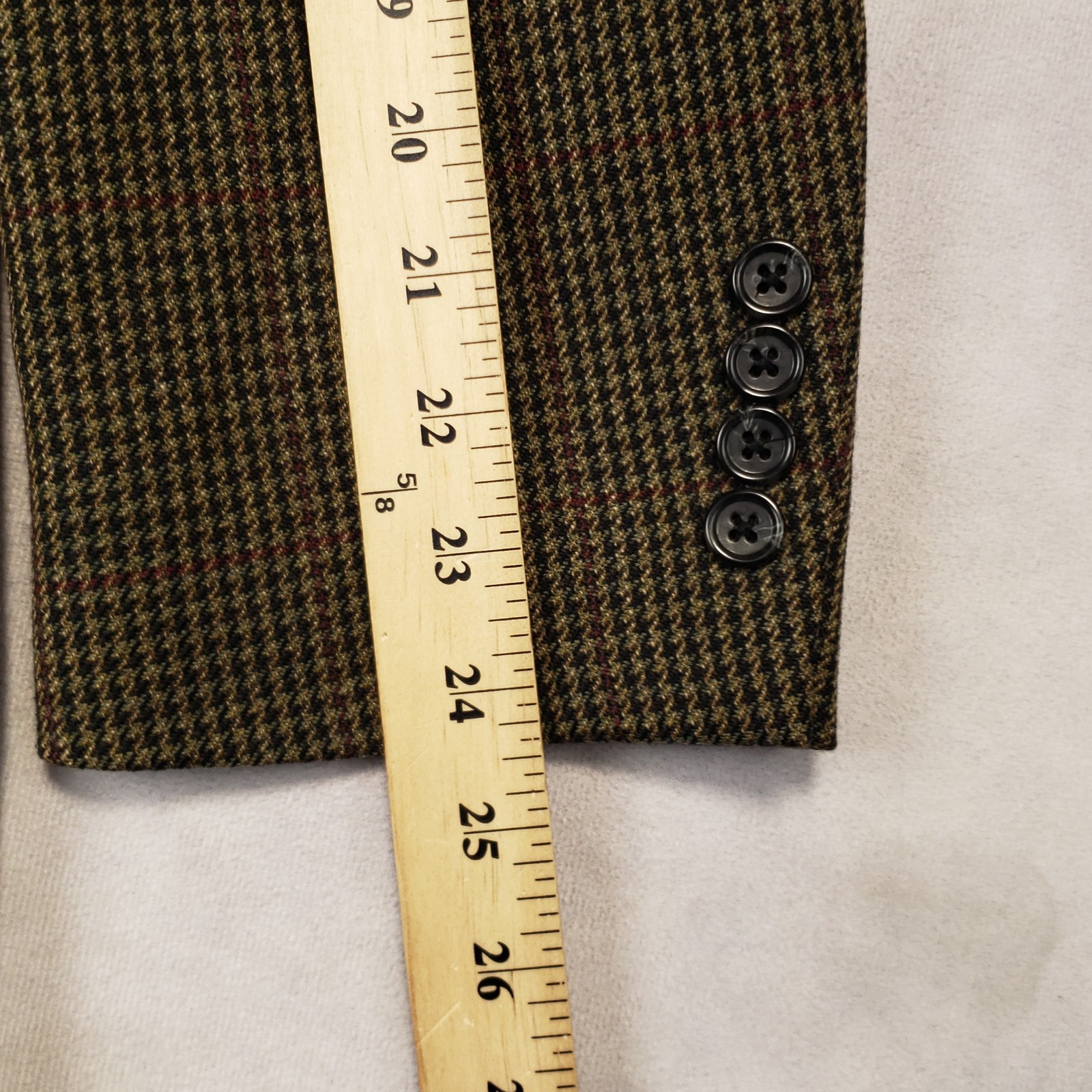 Jos A Bank Sport Coat Mens 43R Wool Houndstooth Two Button Single Vented Blazer