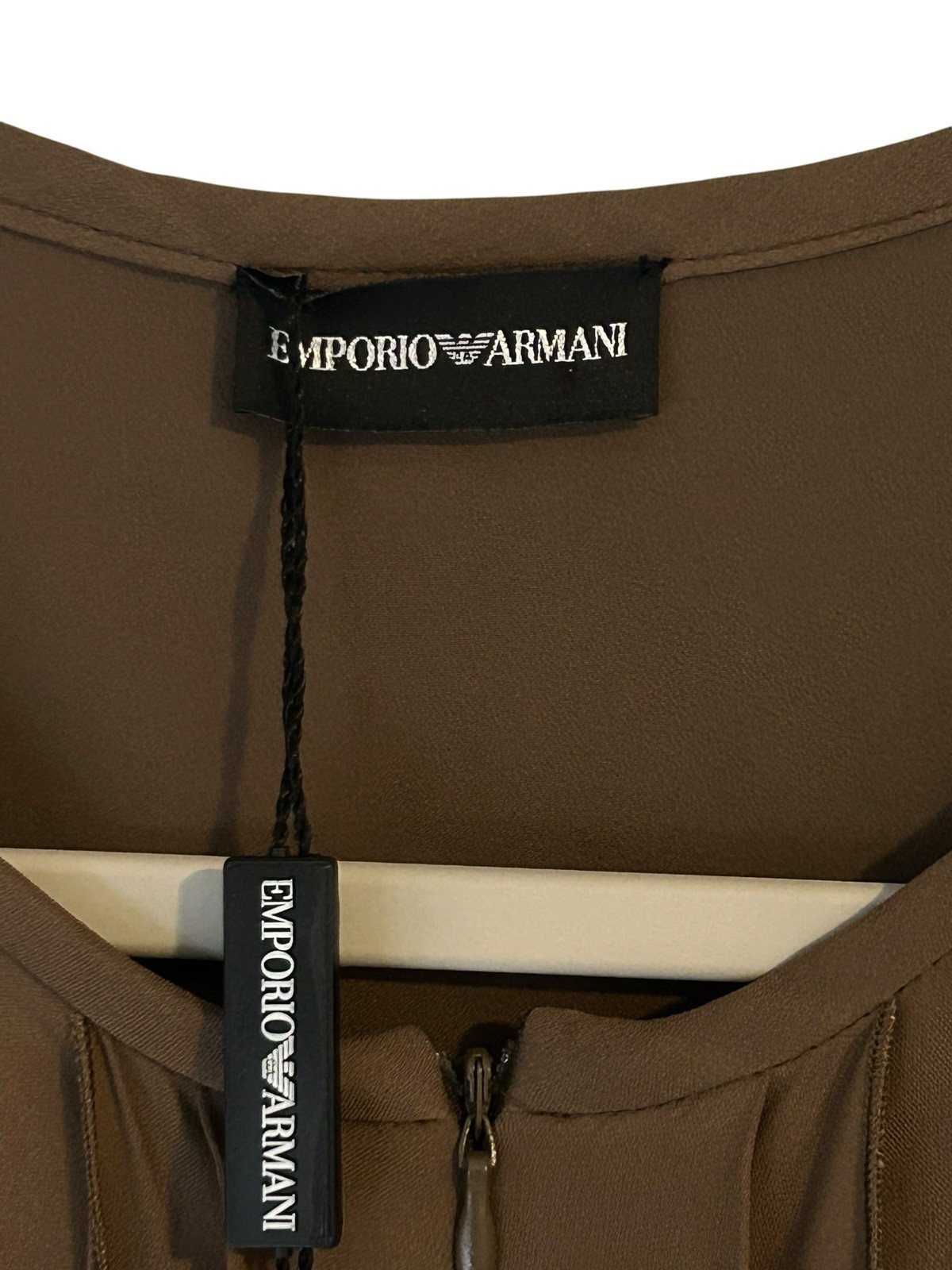 NWT Emporio Armani 100% Silk Dress EU 38 / US 2 Luxury Designer Made in Italy