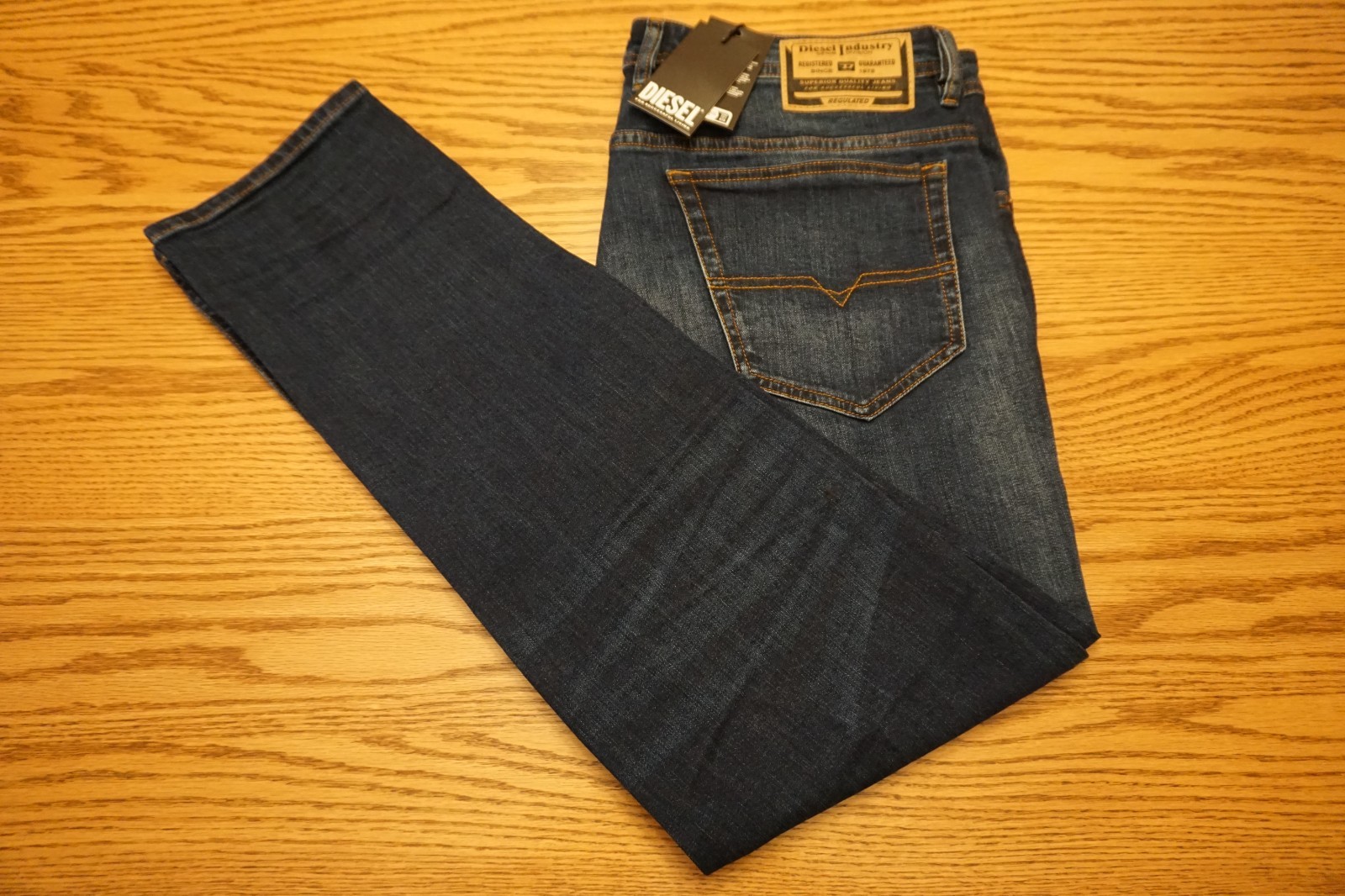 NWT MEN’S DIESEL JEANS Multiple Sizes Thommer Slim – RB062 Blue Denim