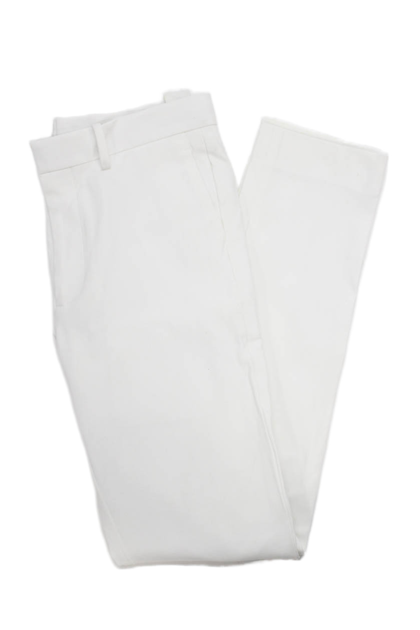 Theory Mens White Dress Pants Cotton Nylon Elastane Size 28