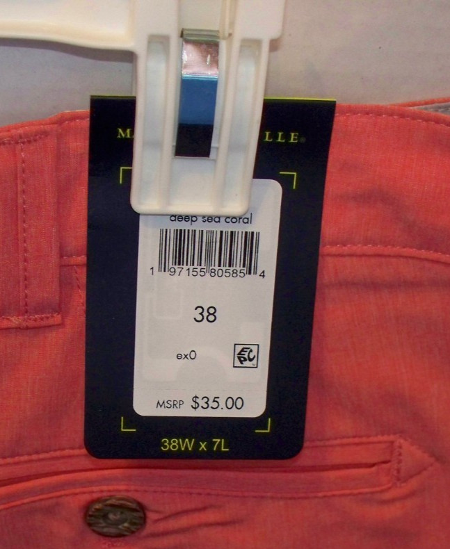 Margaritaville Mens 4-Way Stretch Quick Dry Shorts Sz 32 34 36 38 x 7 L