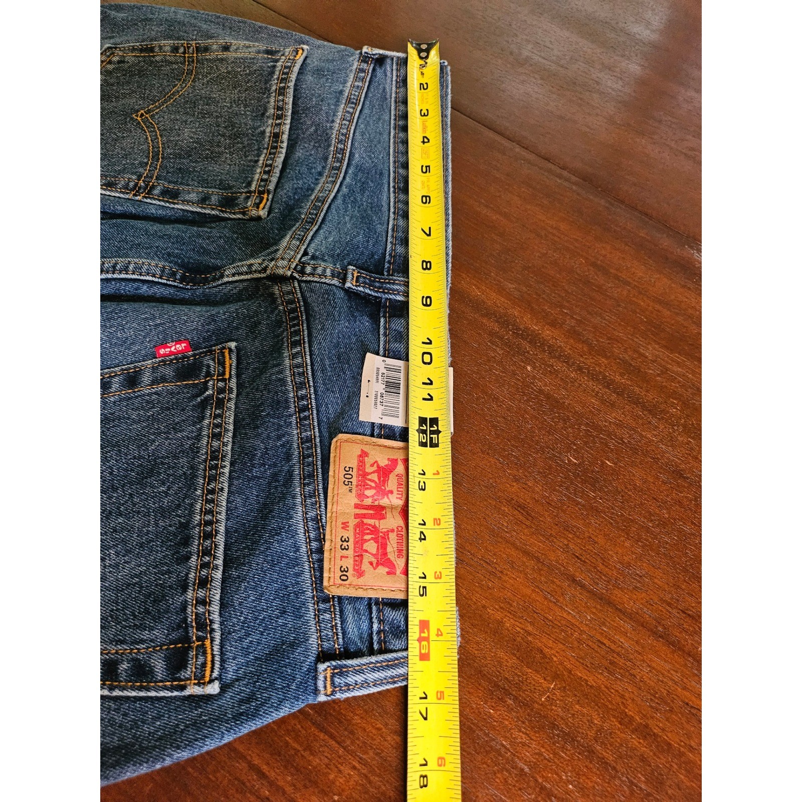 Levi’s 505 Jeans Mens 33×30 Blue Regular Fit Straight Leg Denim