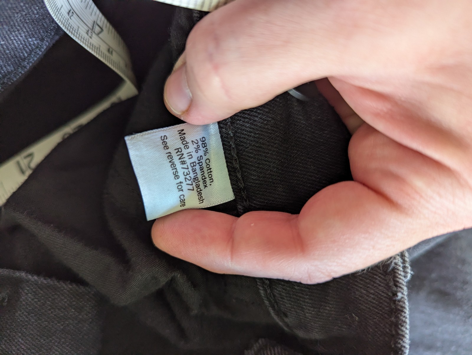Sonoma Flexwear boys/unisex Straight Jeans Size 16 Black Solid Stretch Zipper