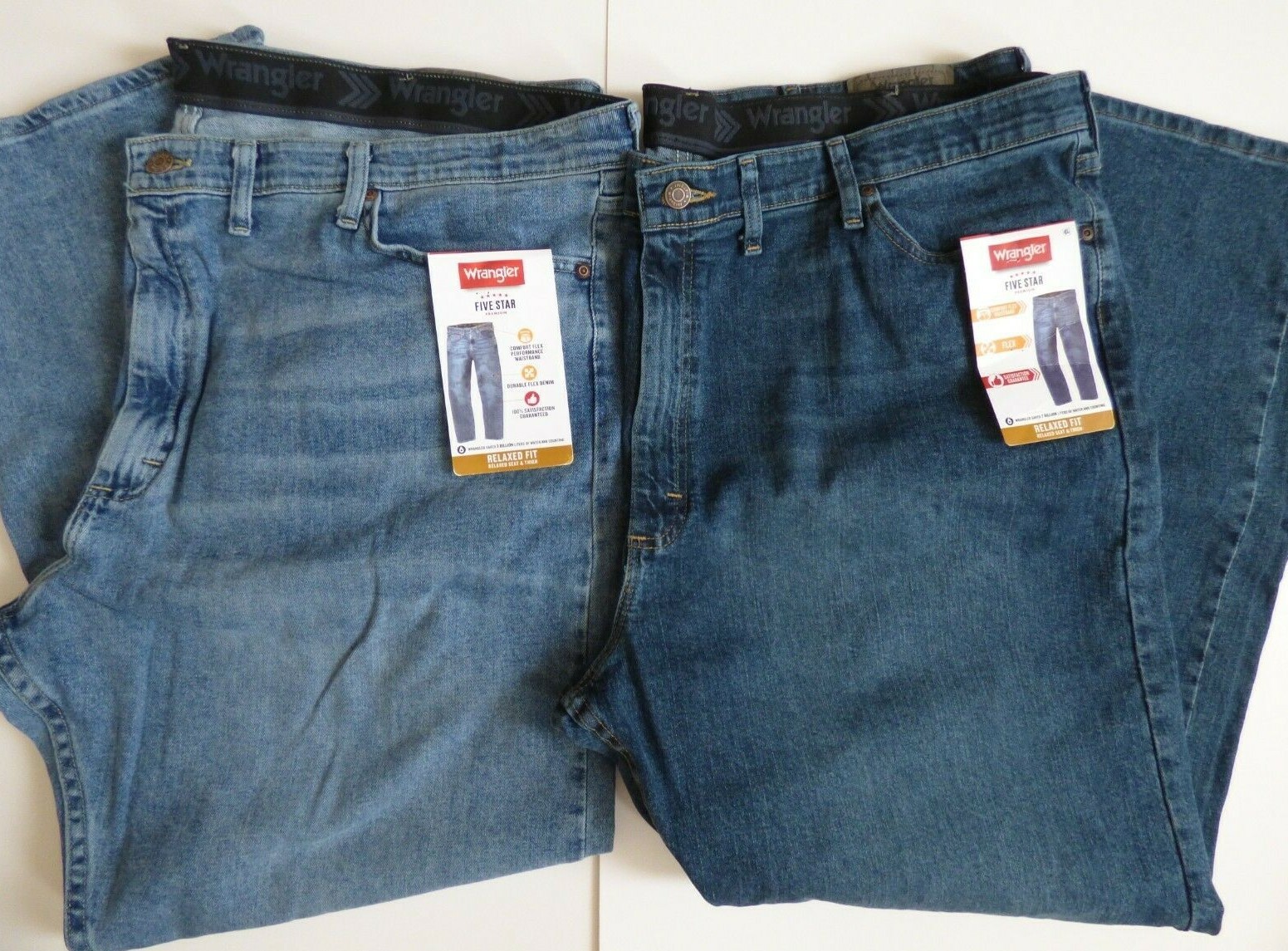 Wrangler Relaxed Fit Comfort Flex Waistband Jeans Men’s