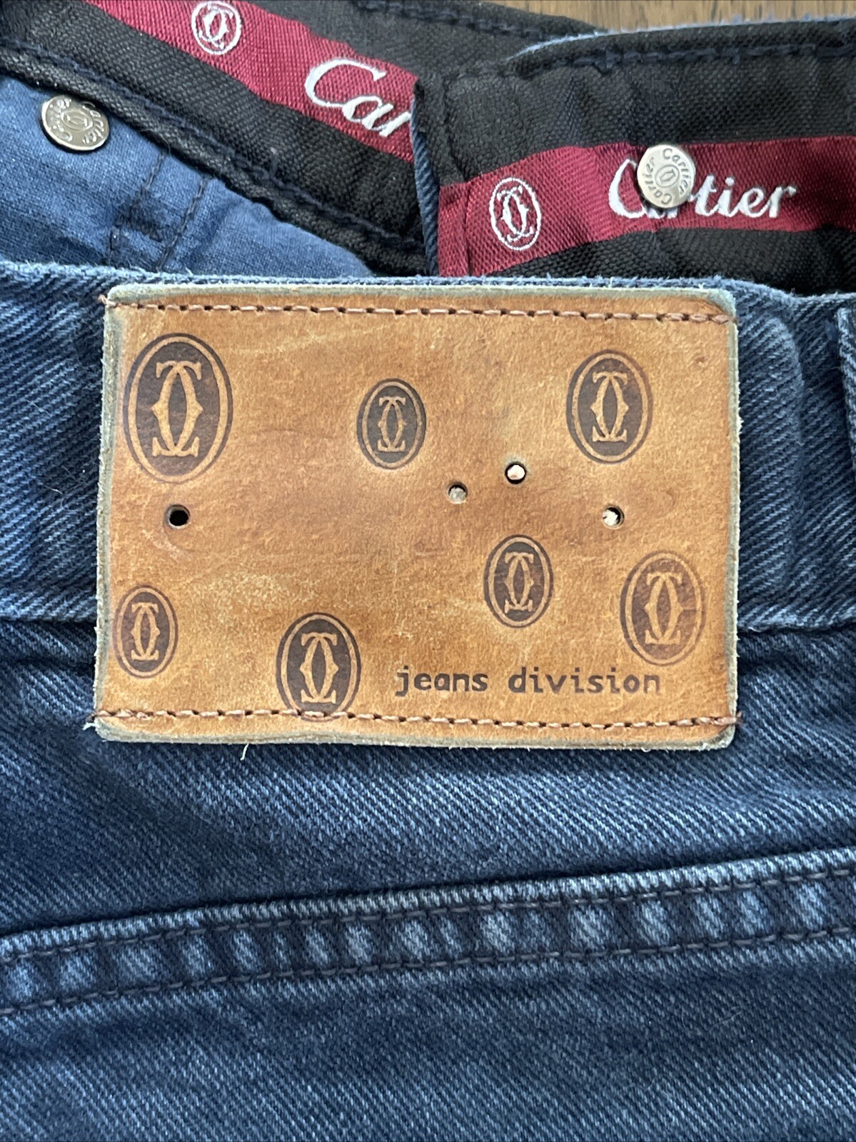 Cartier Jeans Division Men actual fit W32 L27.5 Blue Made in France *READ
