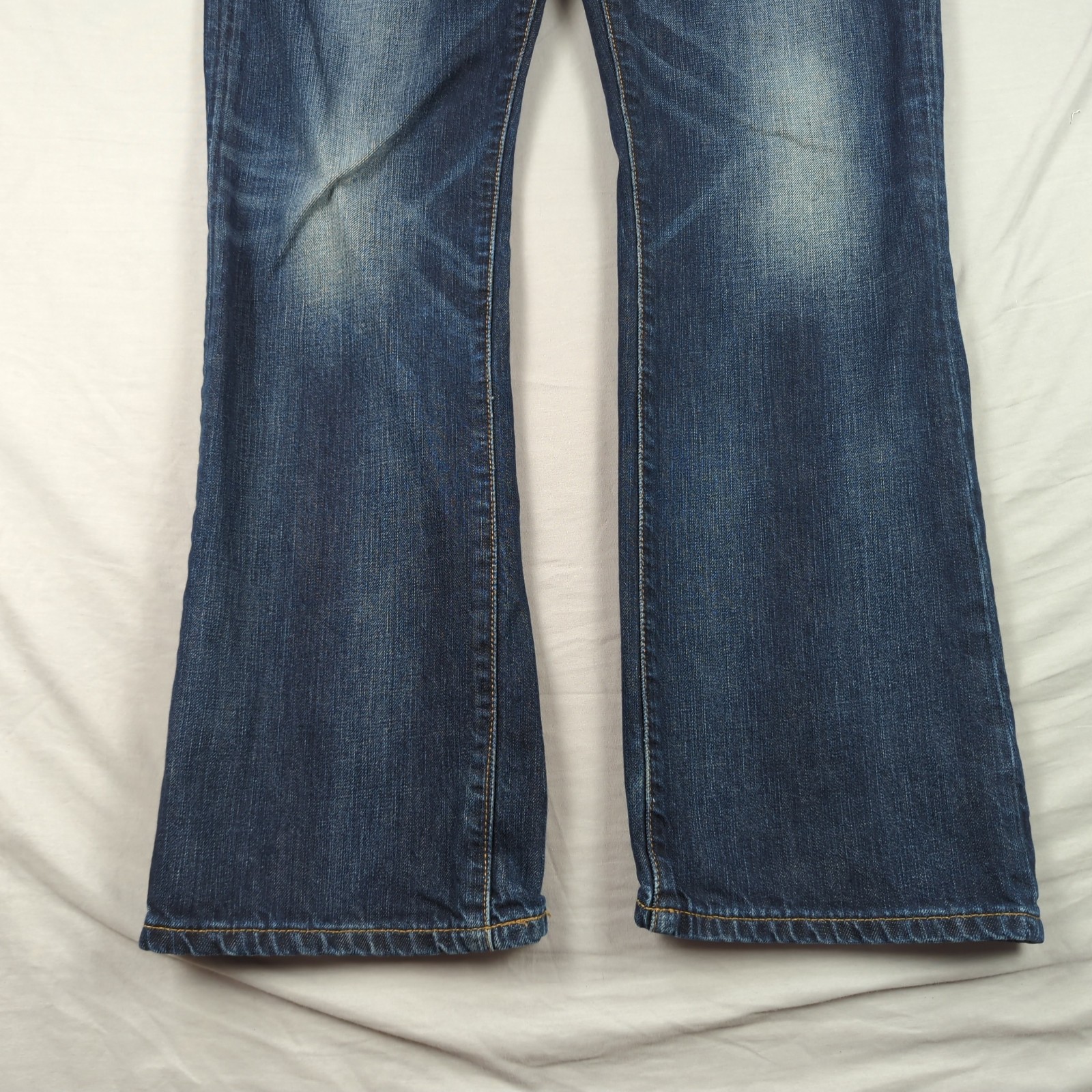 Express Jeans Mens 33×30 Blue Rocco Slim Boot Cut Stretch Casual Preppy Faded