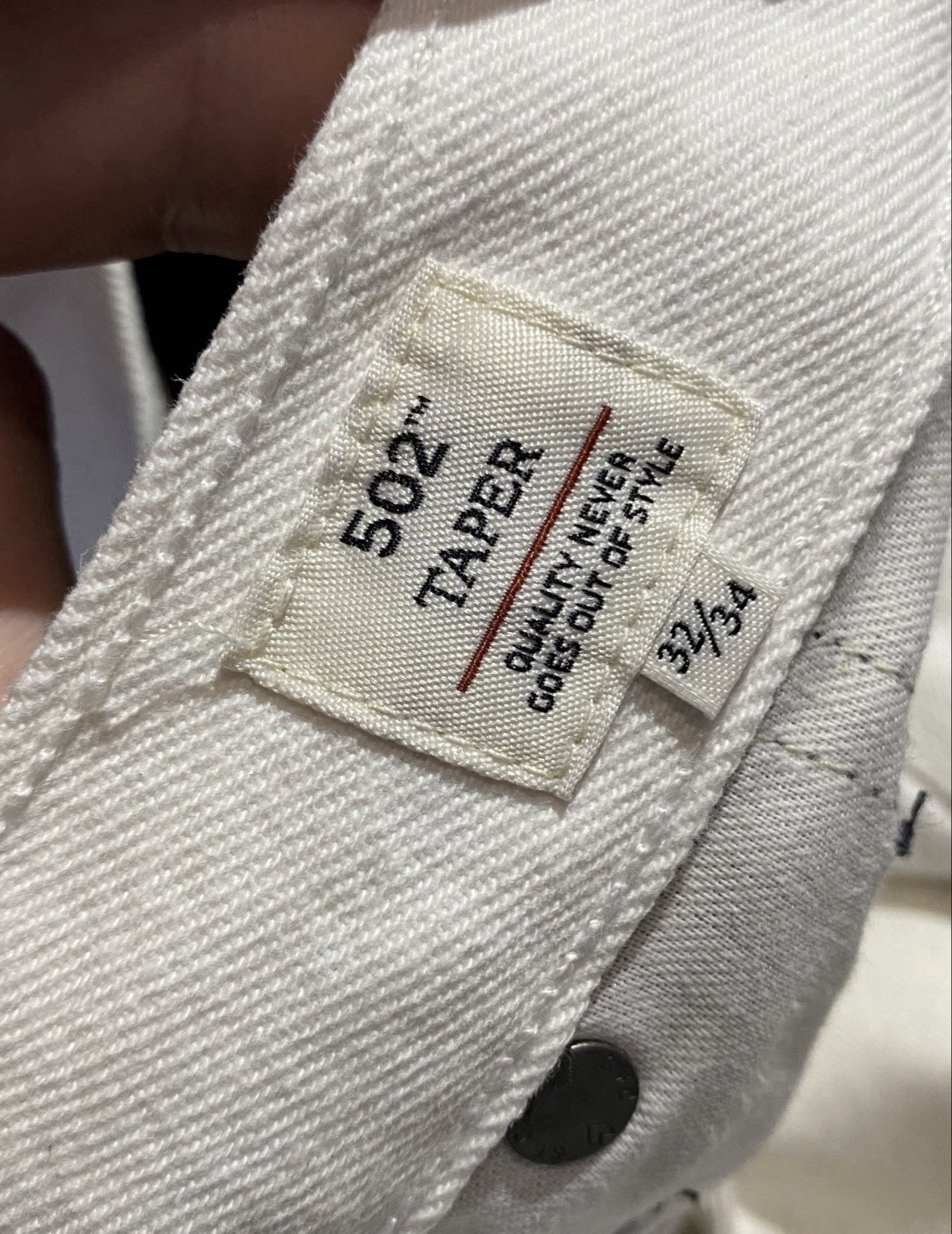 Levi’s Made & Crafted 502Black White Colorblock 32×34, Jeans Pants