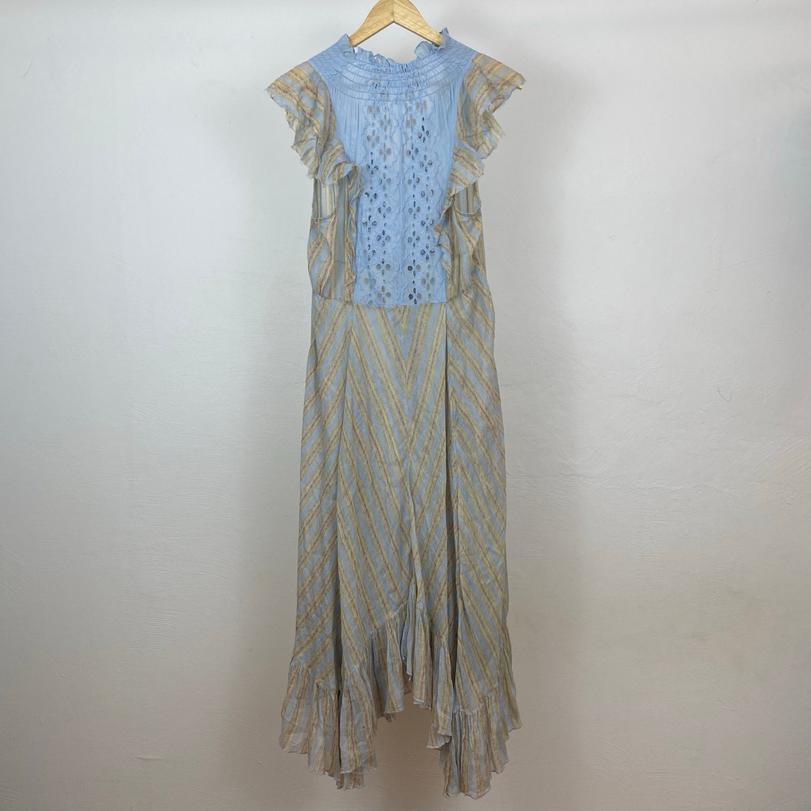 FP One – Free People Caraway Stripe Short Set – Blue Stripe Combo – Size Small