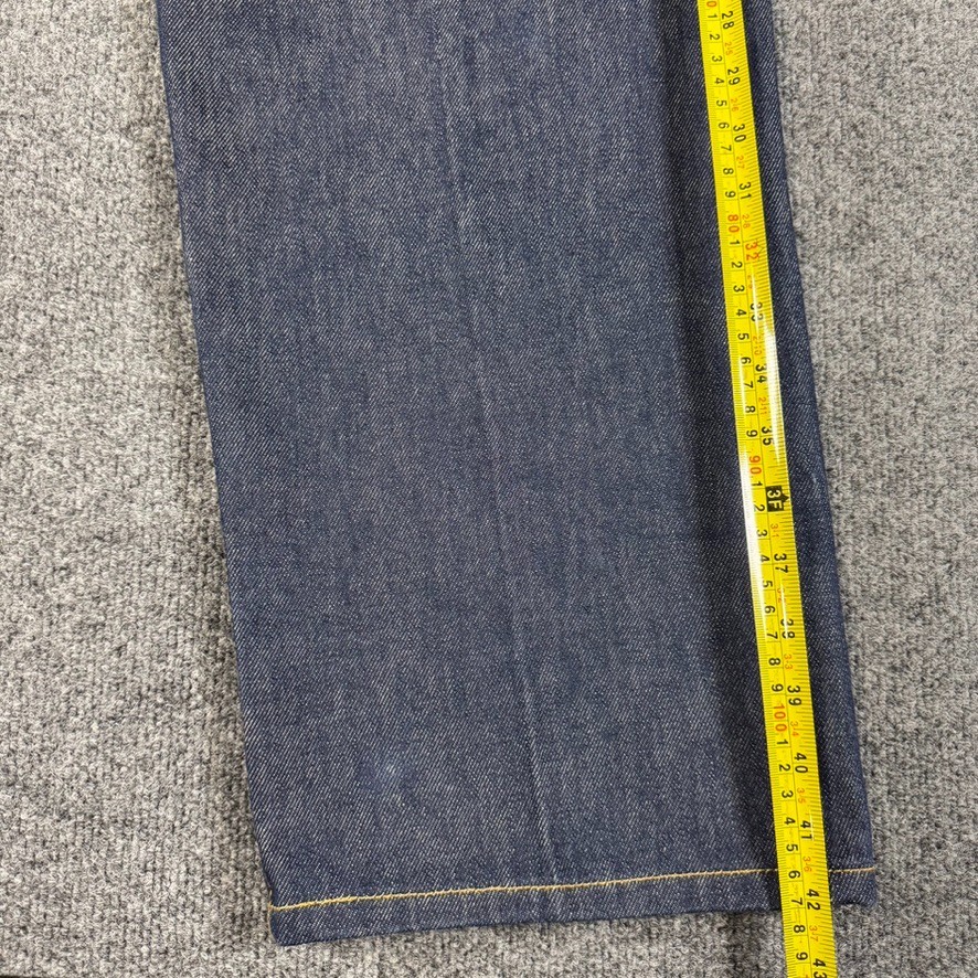 Levi’s 501 Jeans Mens 42×30 Blue Denim Straight Leg Button Fly Cowboy Workwear