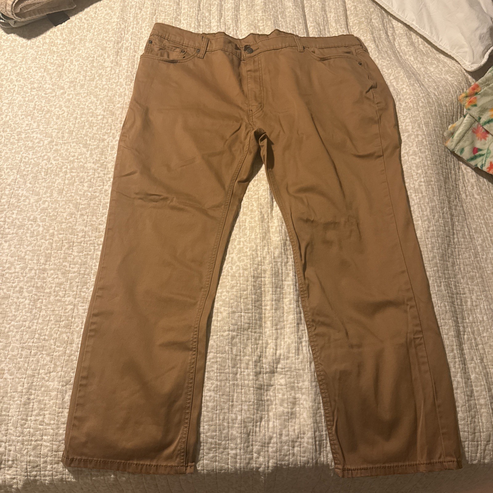 Levi’s 541 Athletic Taper Jeans Men’s Tan Mid Rise Tailored Stretch 48×32
