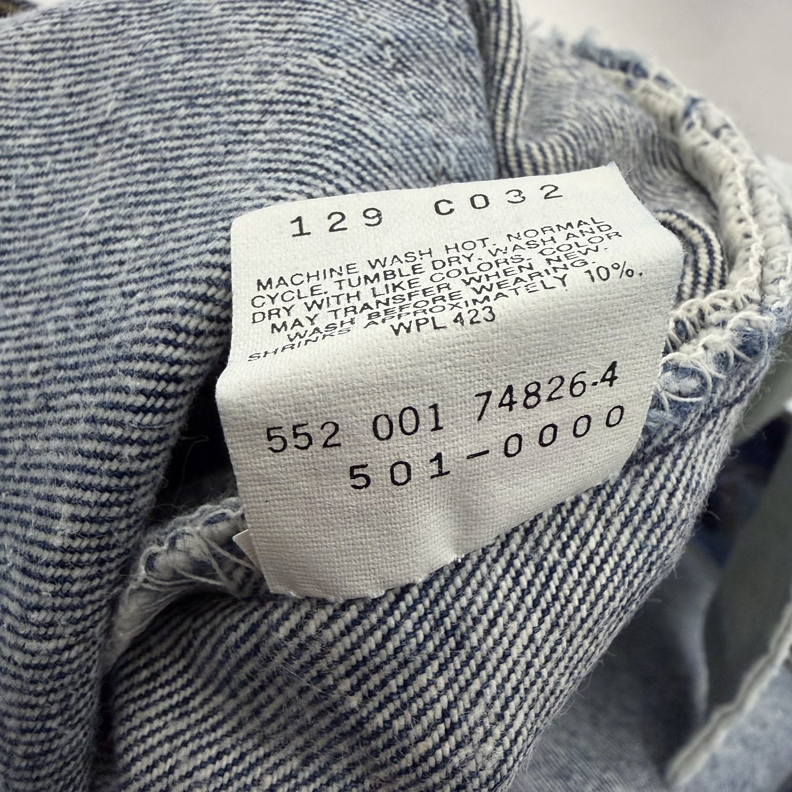 Vintage Levis 501XX Jeans Mens 40×36 Blue Denim USA Made 1991 Red Paper Tag Dark