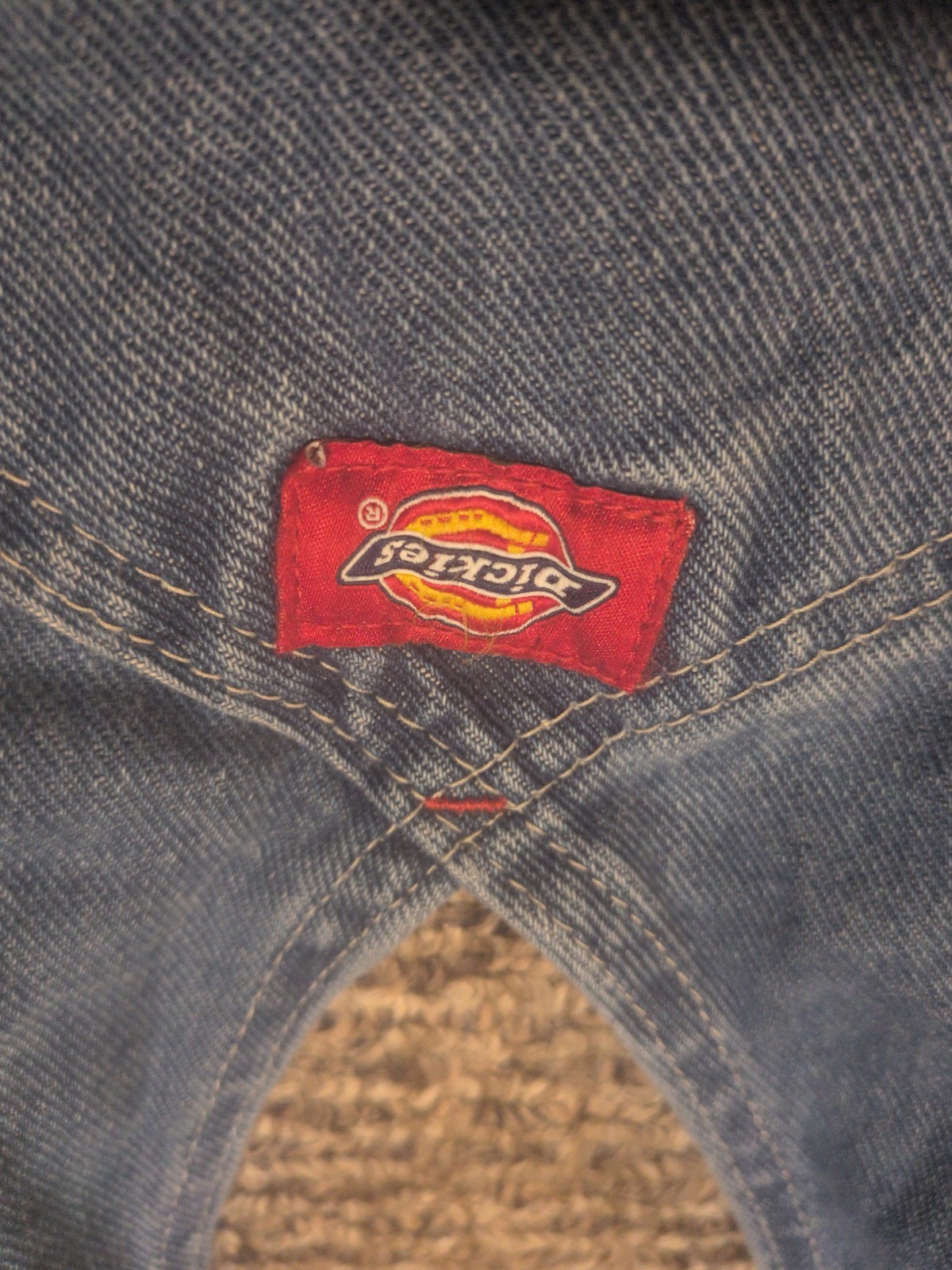 DICKIES Unisex Denim Bib Overalls 36×30 Light Wash. Gently Used. Great Condition