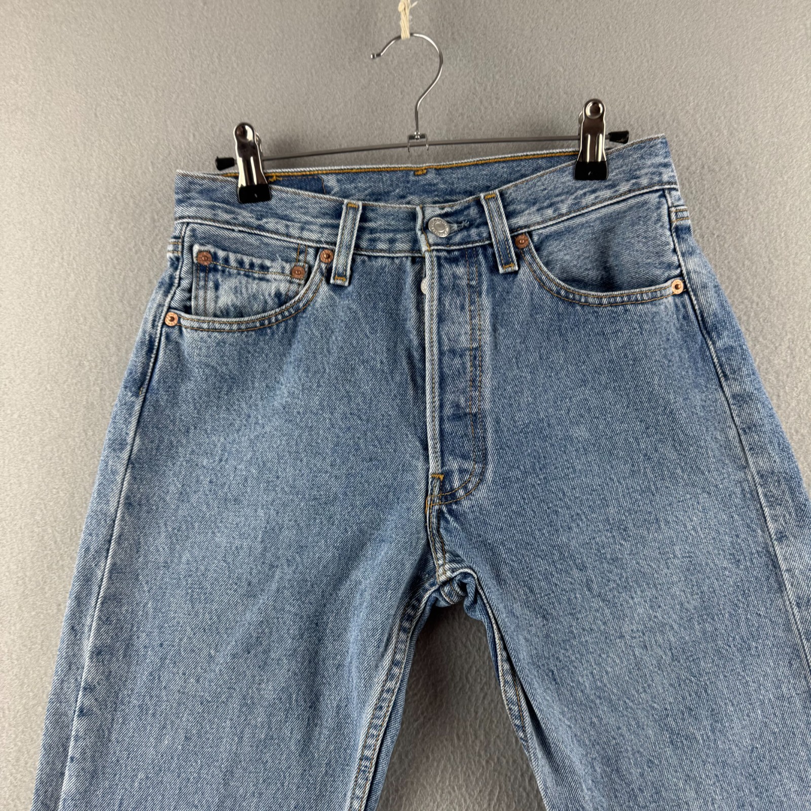Vintage Levis Jeans Mens 28×32 (Fits 27×31) 501 Straight Button Fly Y2K 2002