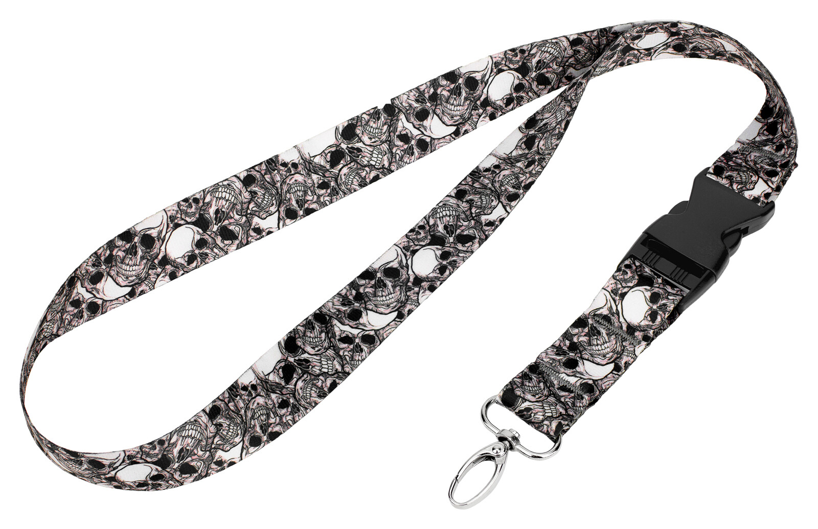 Country Brook Design® 1 Inch Phantom Skulls Neck Strap Lanyard
