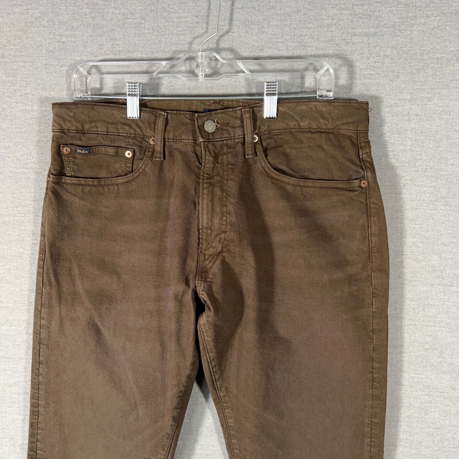 Polo Ralph Lauren Jeans Mens 33×32 Brown The Sullivan Slim Denim