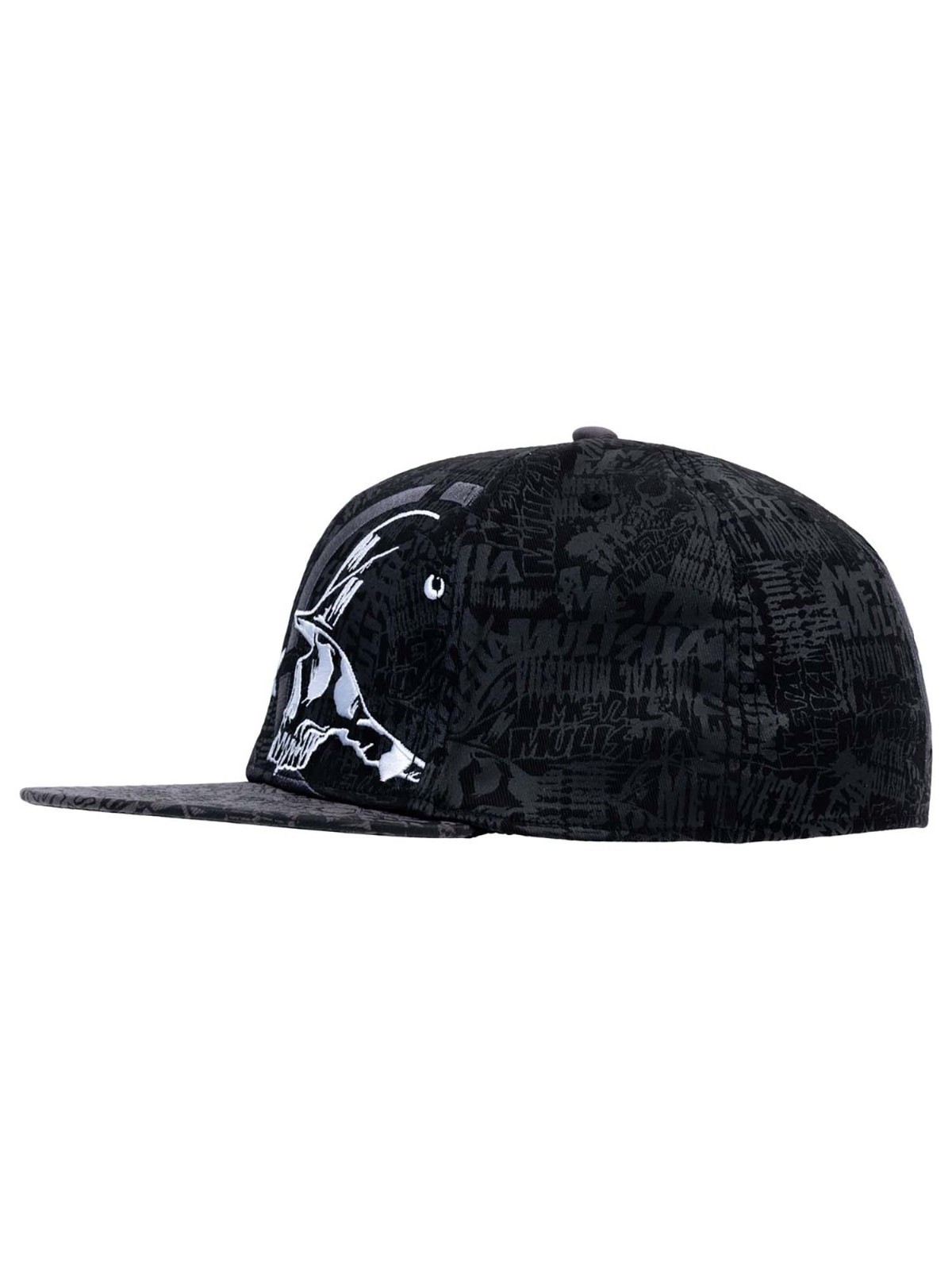 Metal Mulisha Men’s Ghost 3 Flex Hat Motocross Skull and Helmet FMX Baseball Cap