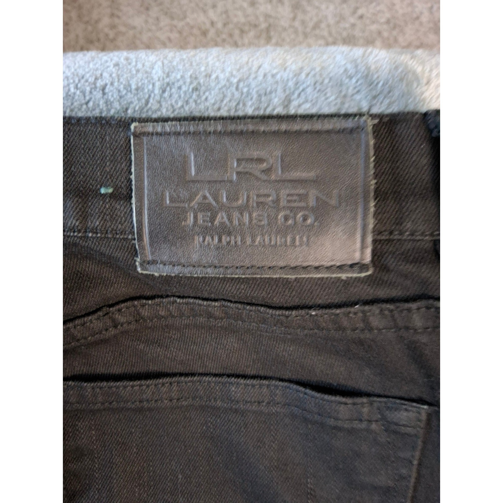Lauren Ralph Lauren Petite Black Classic Straight Leg Jeans Size 4P Denim Pants