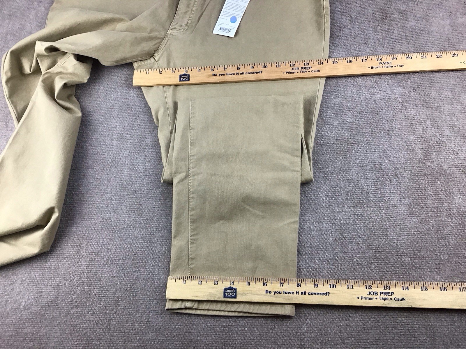 Ledbury The Franklin Washed Twill Pants Chino Men Sz 40×32 Sand 5-Pocket Stretch