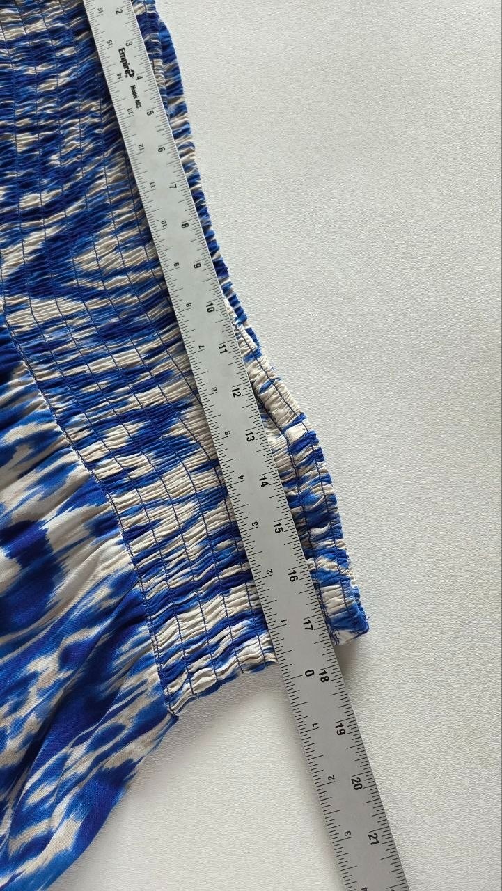$69 Vince Camuto Women’s Smocked-Waist Pull-On Wide-Leg Pants Royal Blue Azure