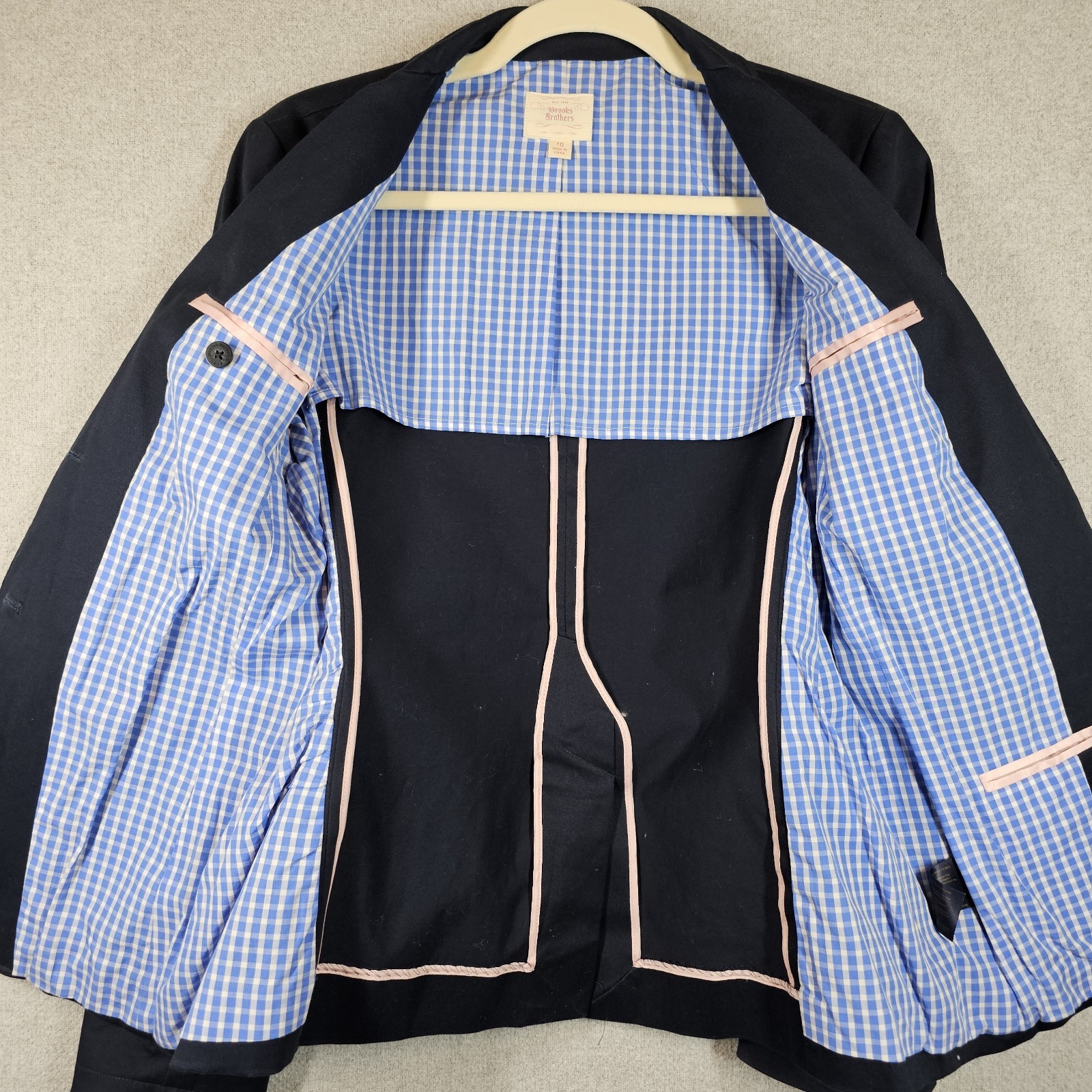 Brooks Brothers Roll-Up Cotton Blazer Nautical Academia Luxury Career Prep 10
